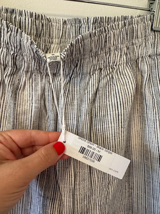 Gentle Fawn New Shore Shorts in Black Stripe - Size Medium