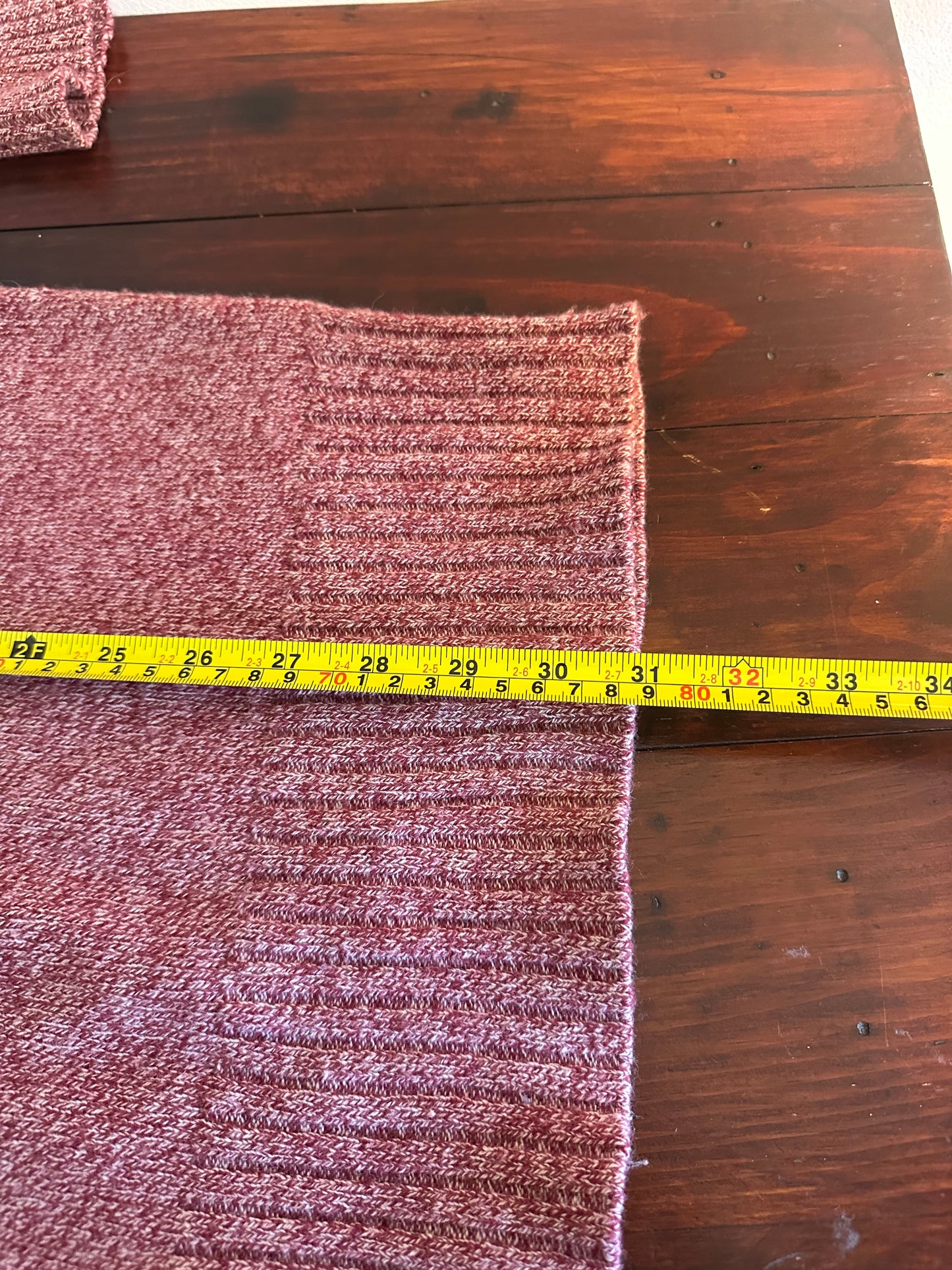 Athleta Vital V-Neck Tunic Sweater in Marled Red - Size Medium