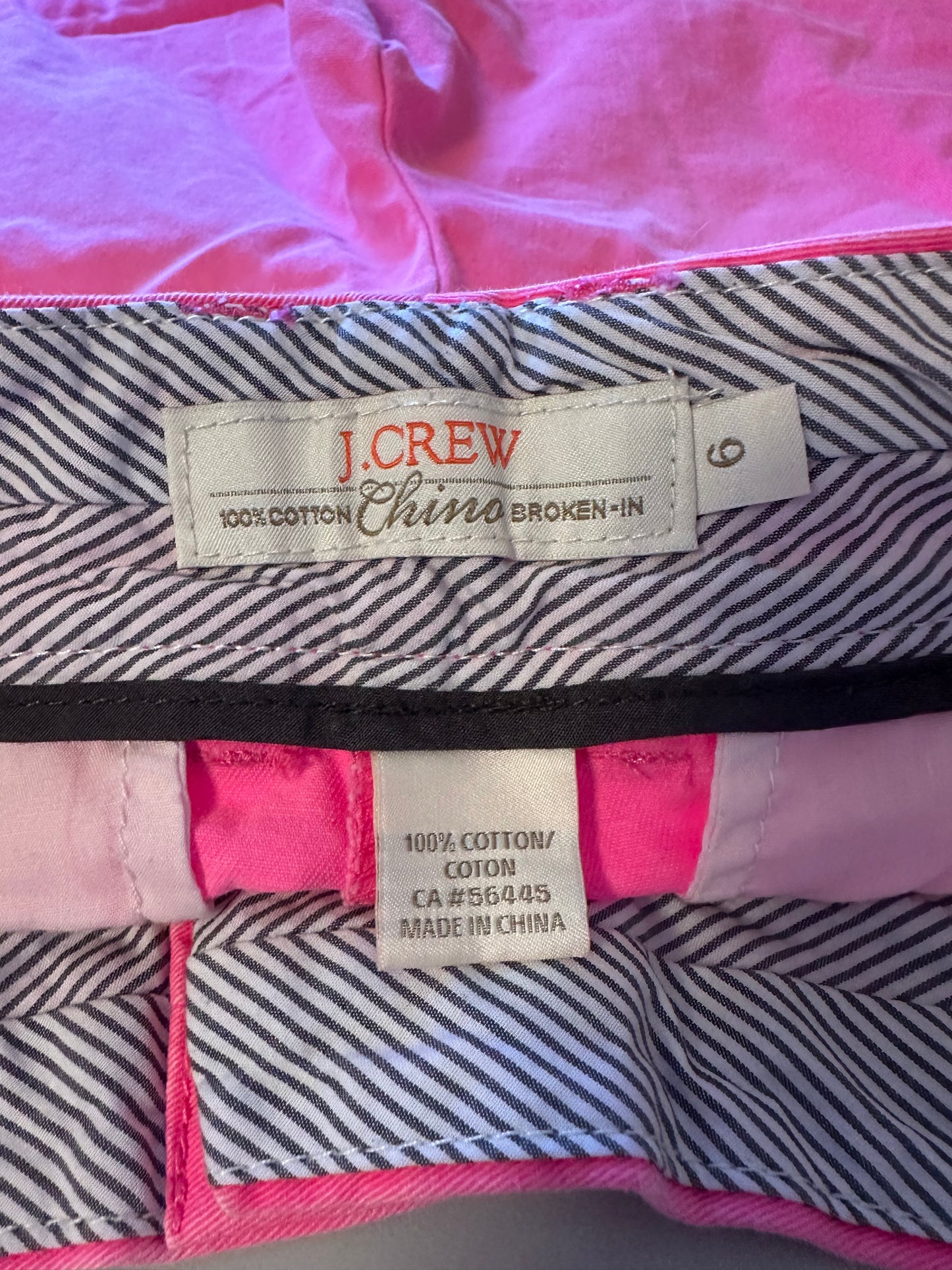 J. Crew Bright Pink Women's Chino Shorts | Size 6
