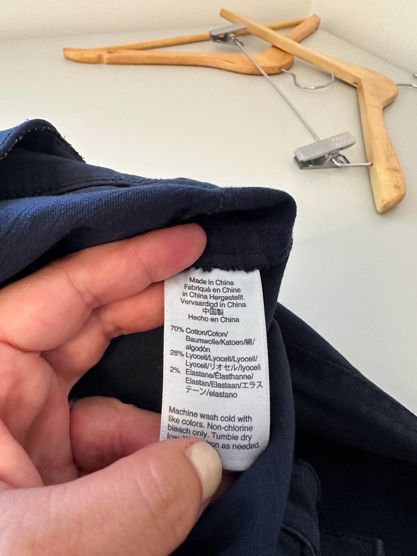 J. Crew - Vintage Straight Navy Blue Cargo Pants with Patch Pockets | Size 28