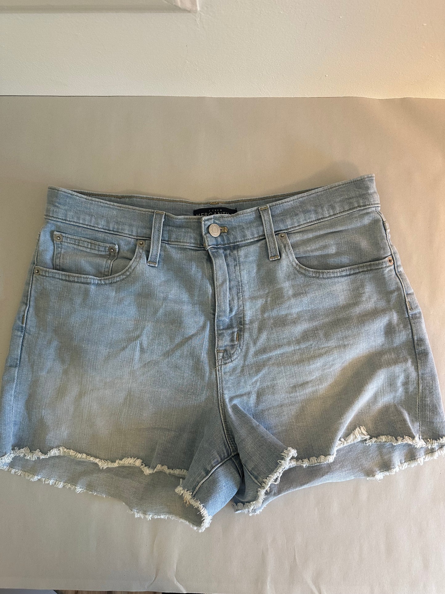 J. Crew Mercantile Light Blue Denim Women Cutoff Shorts - Size 29