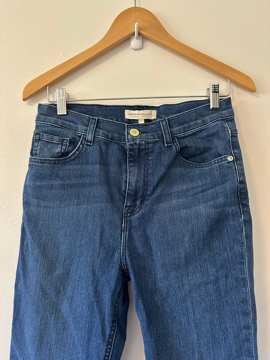 Current/Elliott Dark Blue Flare Jeans | Size 28