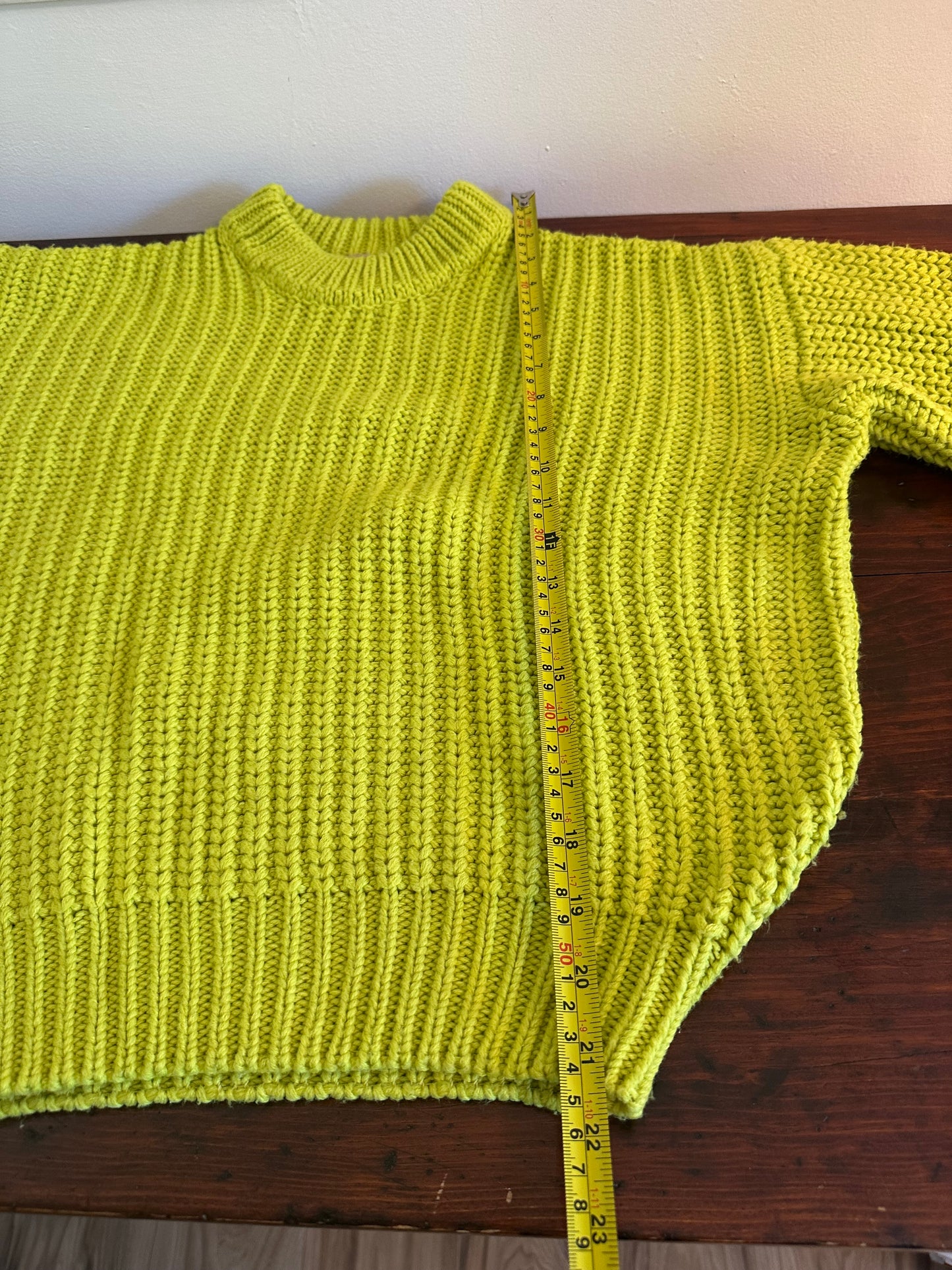 Show Me Your Mumu Women's Bailey Sweater in Lime Green - Size XS