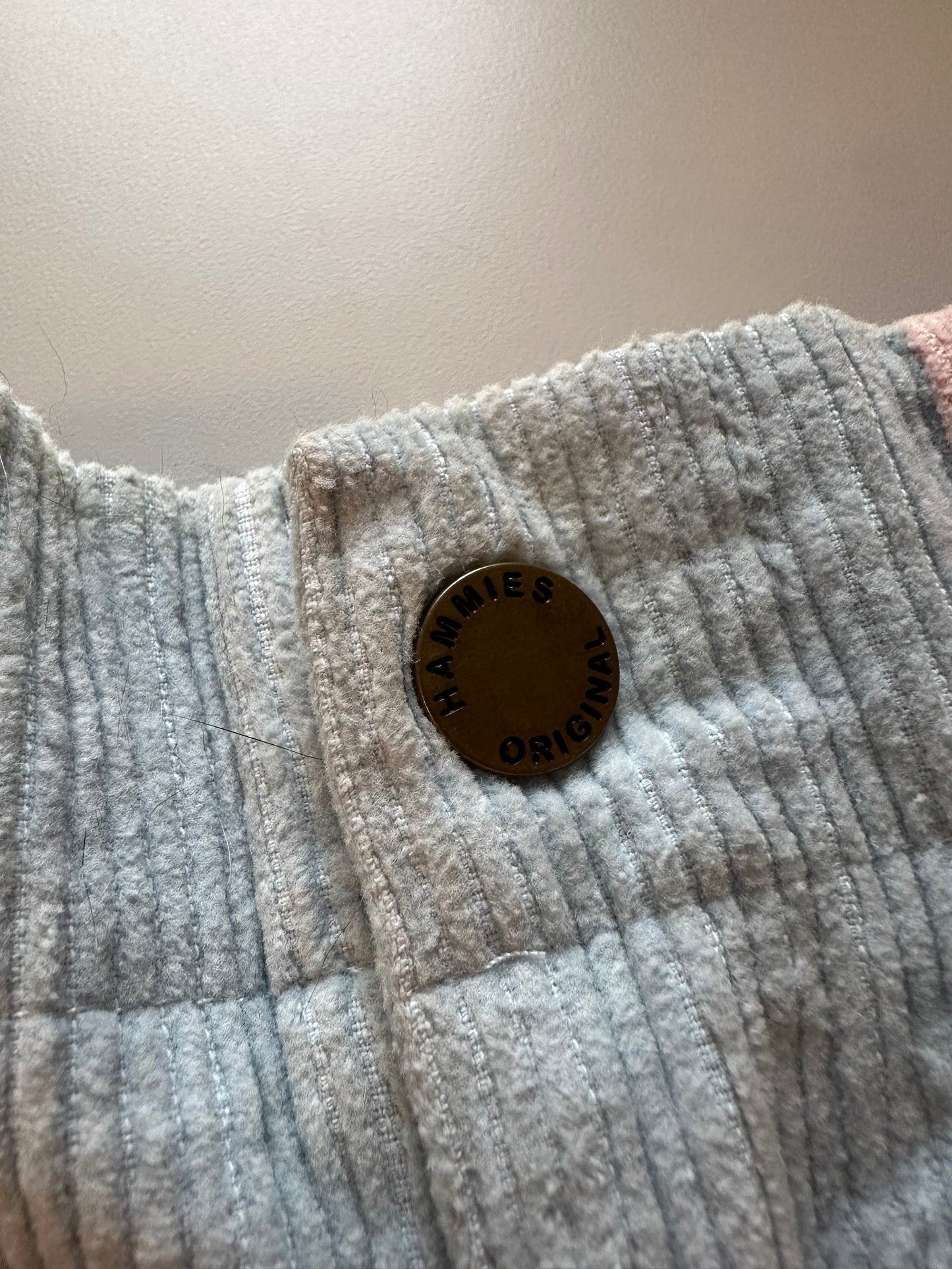 Hammies Pastel Pink and Baby Blue High Rise Corduroy Shorts | Size 26
