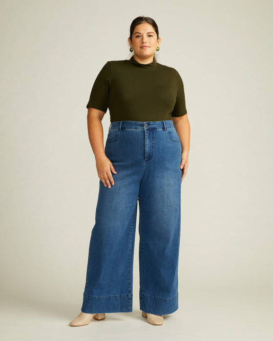 Universal Standard Carrie High Rise Wide Leg Jeans | Size 16