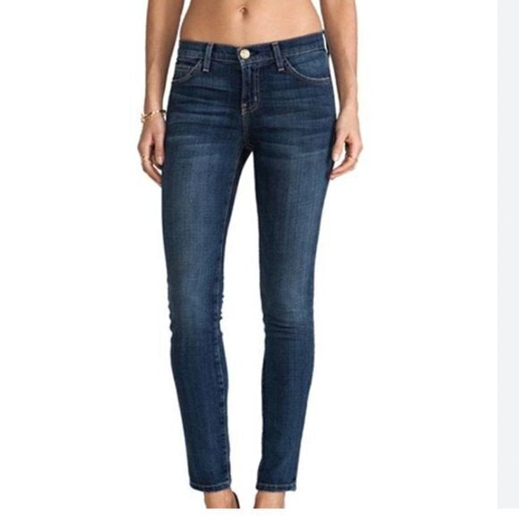 Current/Elliott - The Ankle Skinny in Cheville Dark Blue Skinny Jeans | Size 28