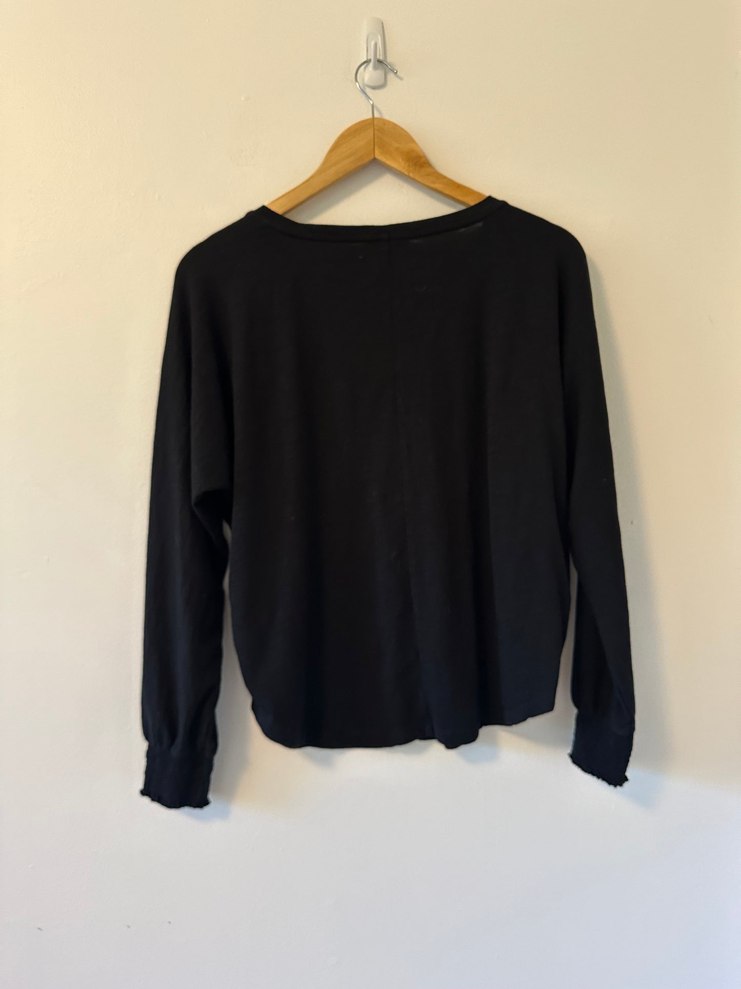 Lilla P Black Dolman Sleeve Tee | Size Small