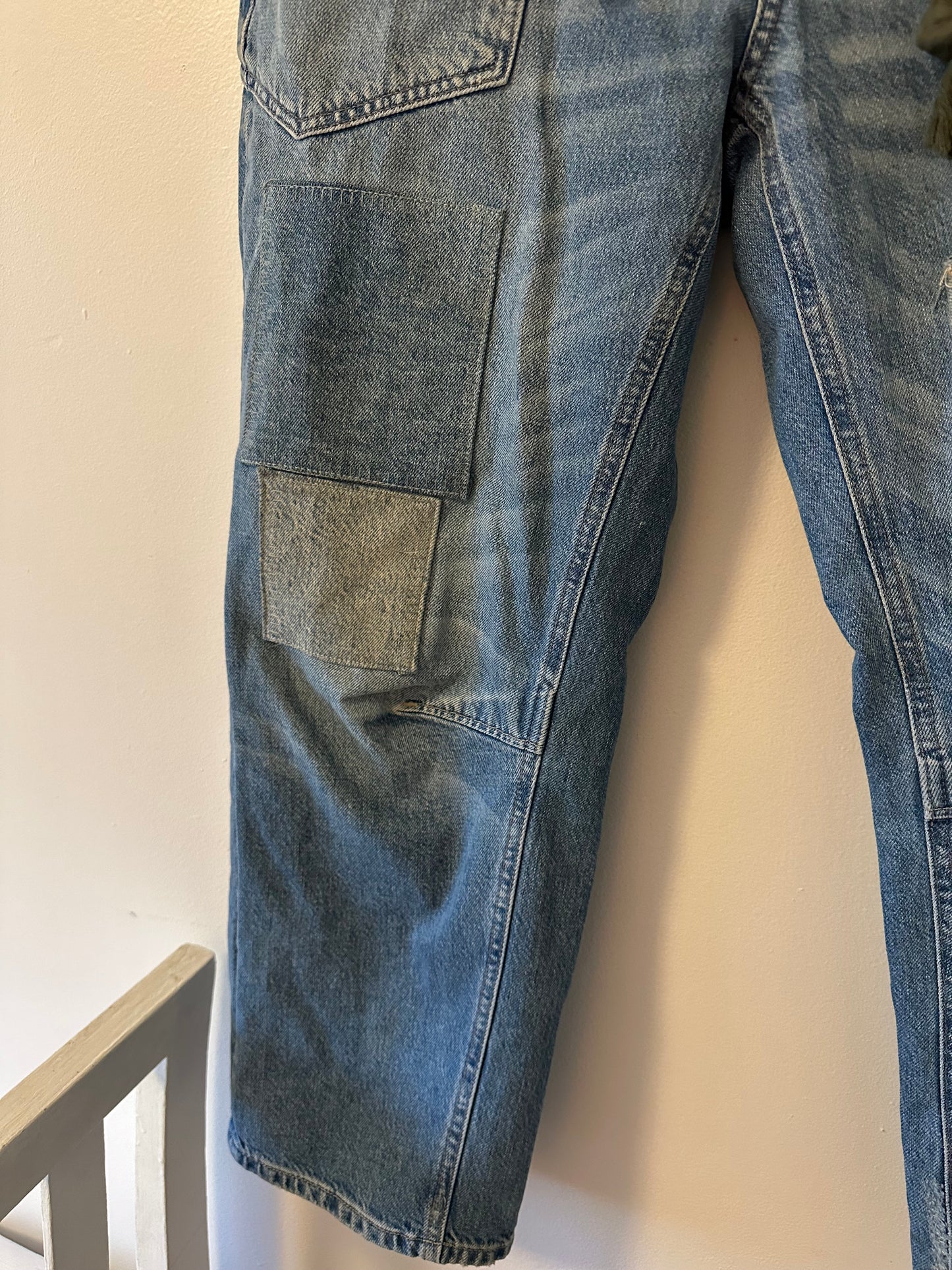 We The Free Moxie Pull-On Barrel Jeans In Truest Blue - Size 27