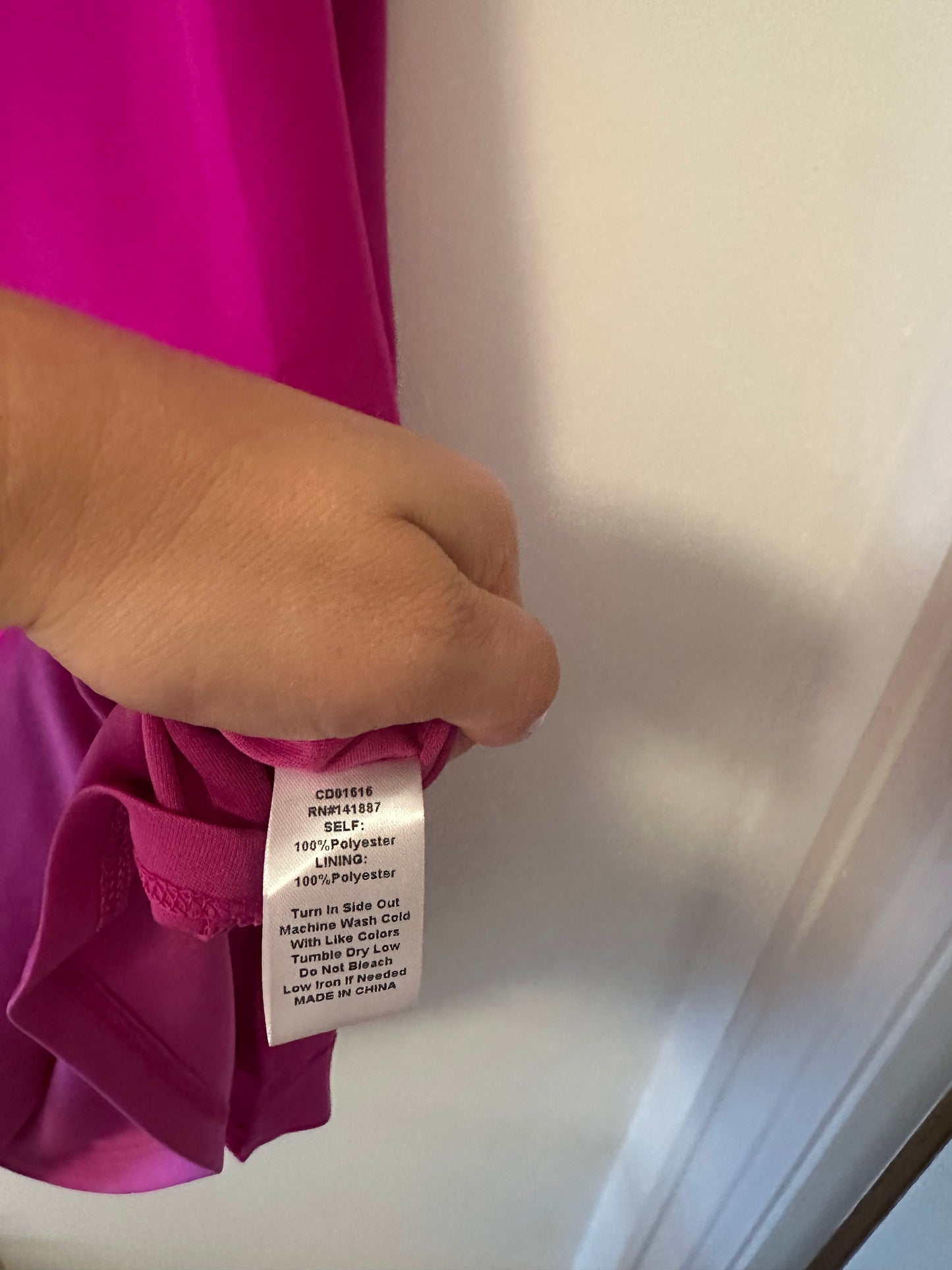 NWT Women's Pink Ruffle Sleeve Mini Dress Size Large