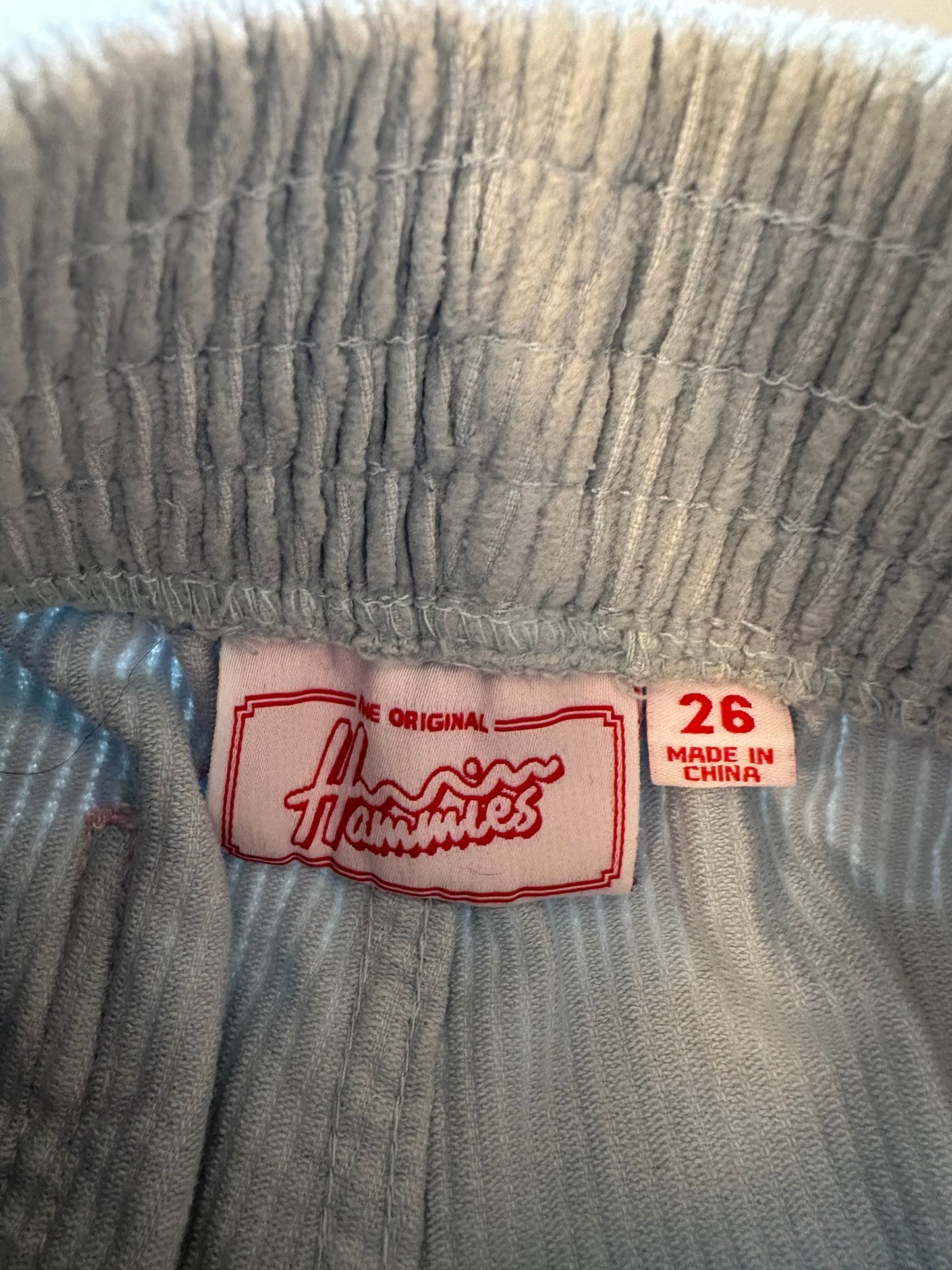 Hammies Pastel Pink and Baby Blue High Rise Corduroy Shorts | Size 26