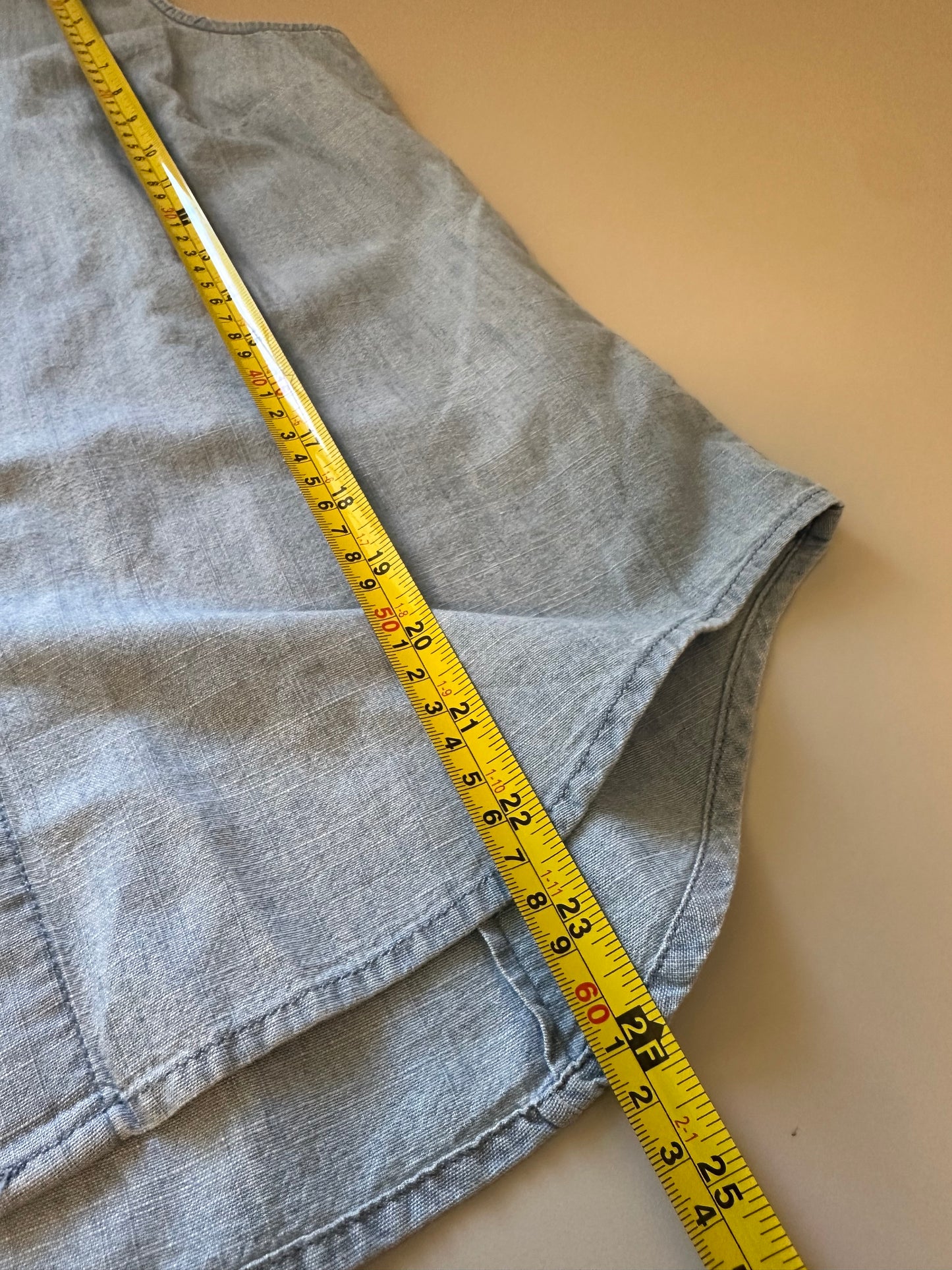J. Crew Women's Blue Sleeveless Button Down Cotton Shirt | Size Small