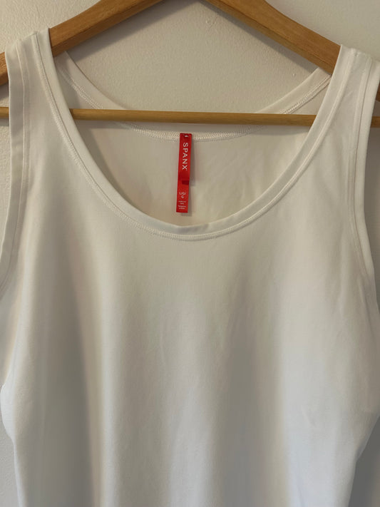 SPANX White Smoothing Soft Bodysuit | Size Large