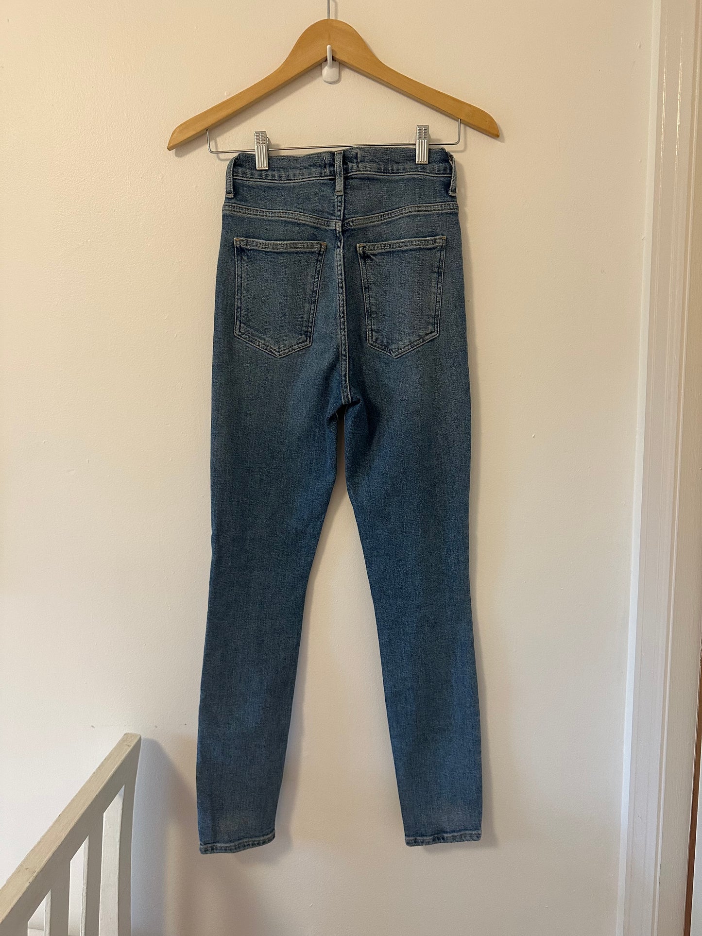 Agolde Pinch Waist Ultra High Rise Skinny Blue Jeans - Size 24