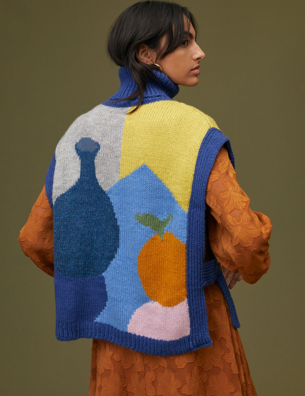 Laura Dalgaard x Anthropologie Fruit Still Life Sweater Vest | One Size