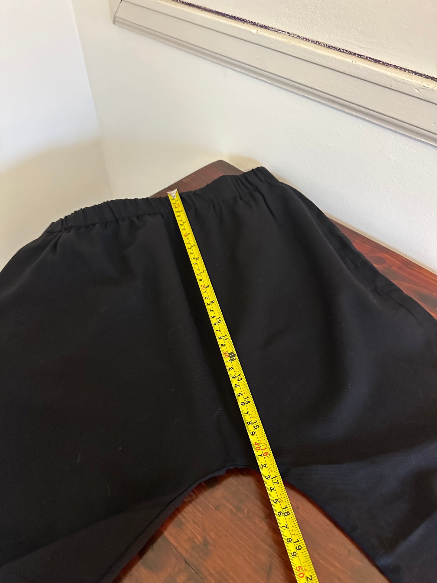 COS - Black The Drop Crotch Casual Trousers | Size Small