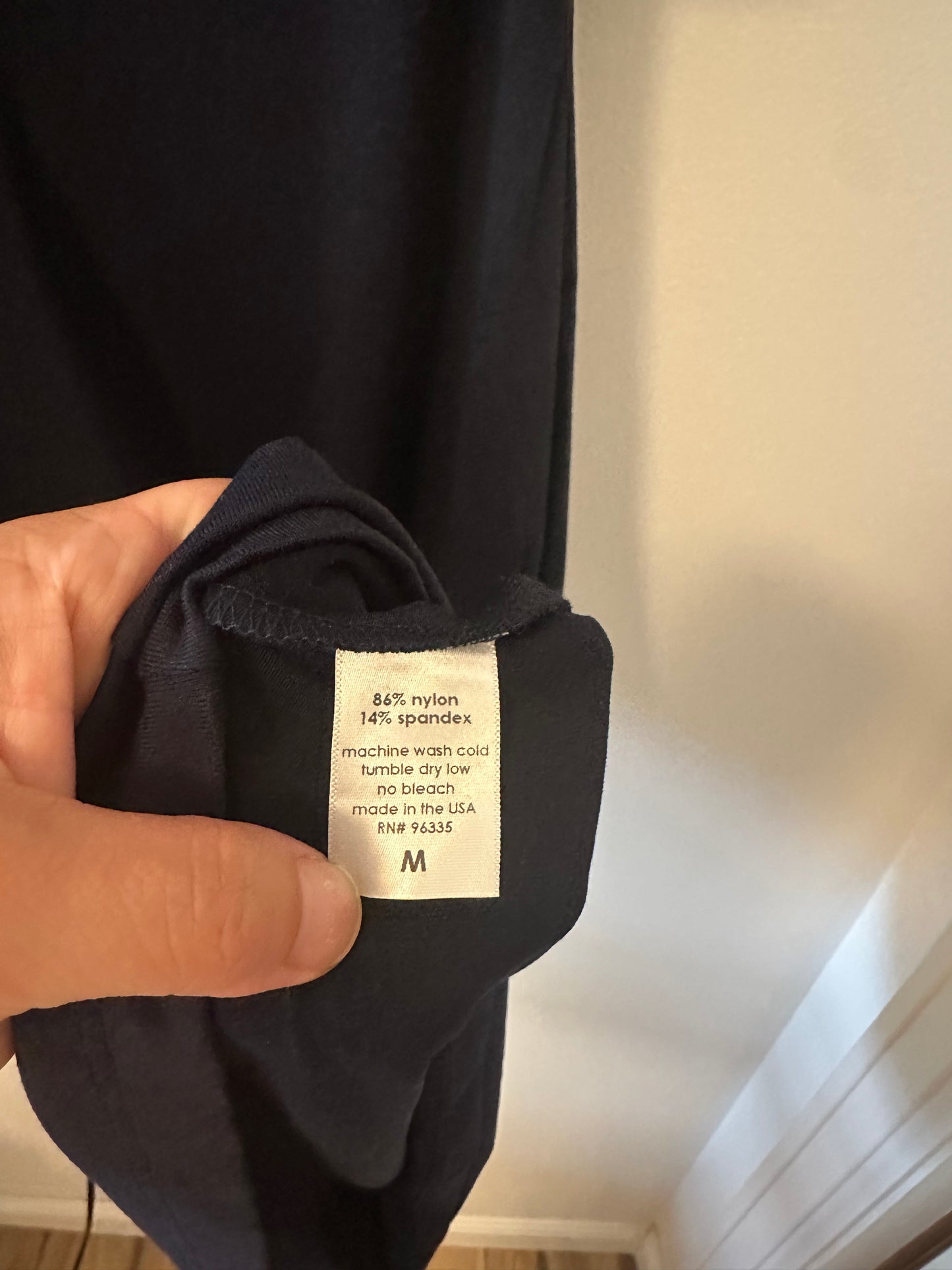 Susana Monaco Sleeveless Navy Dress with Overlay at The Top - Size Medium