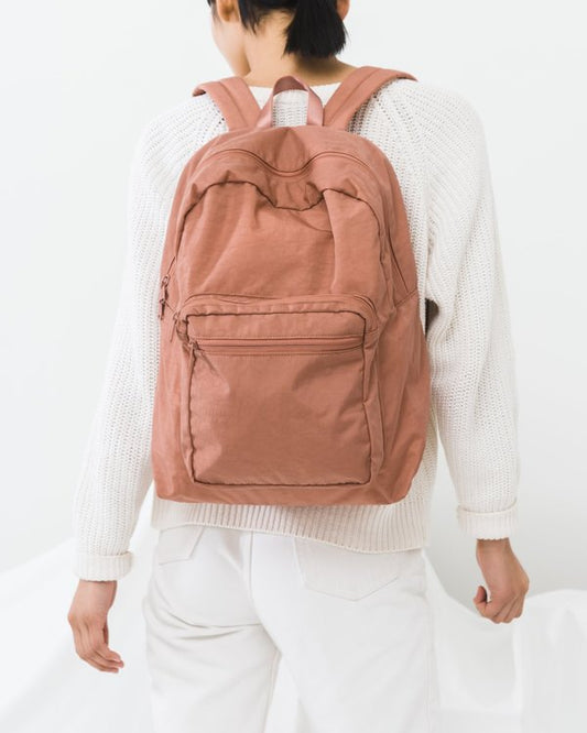 BAGGU School Backpack in Terracotta