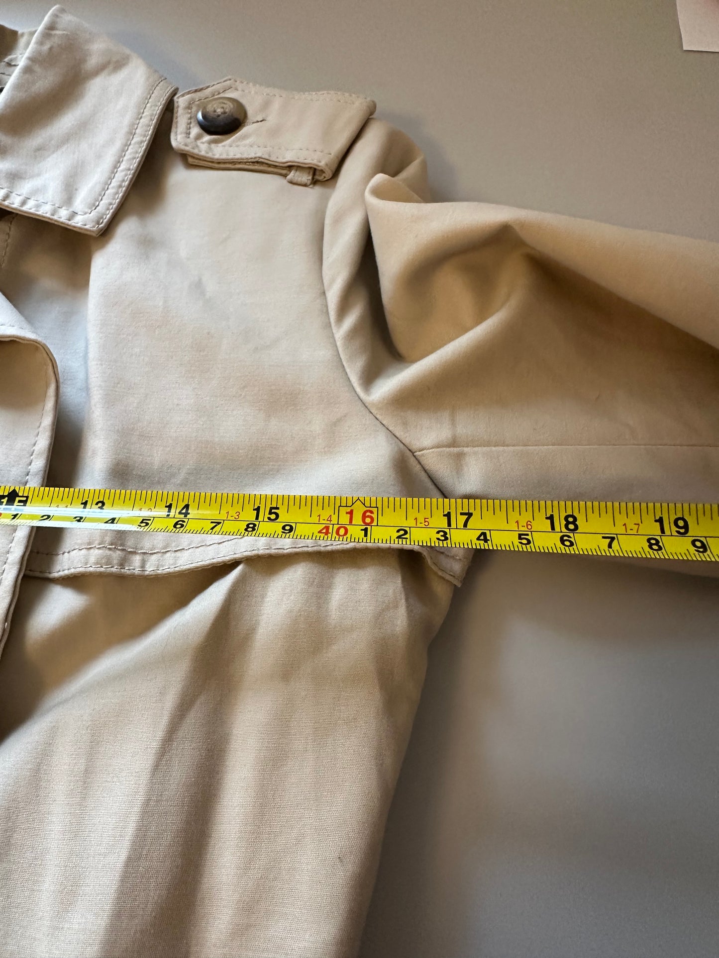 Tommy Hilfiger Classic Beige Trench Coat | Size XS