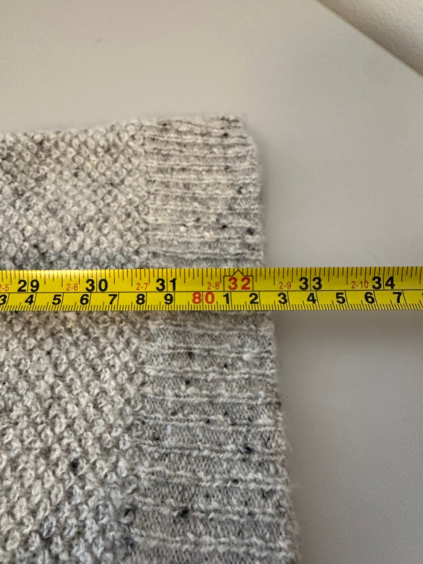 Madewell Gray Knit Long Sleeve Button Back Sweater Dress | Size Small