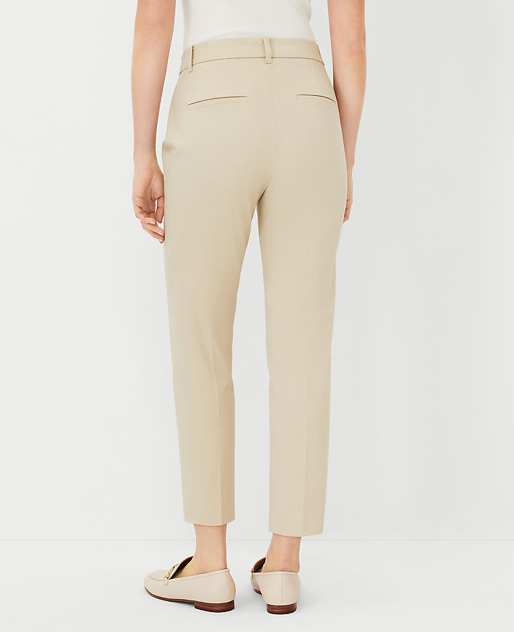 NWT Ann Taylor The Cotton Crop Pant in Soft Khaki - Size 12P