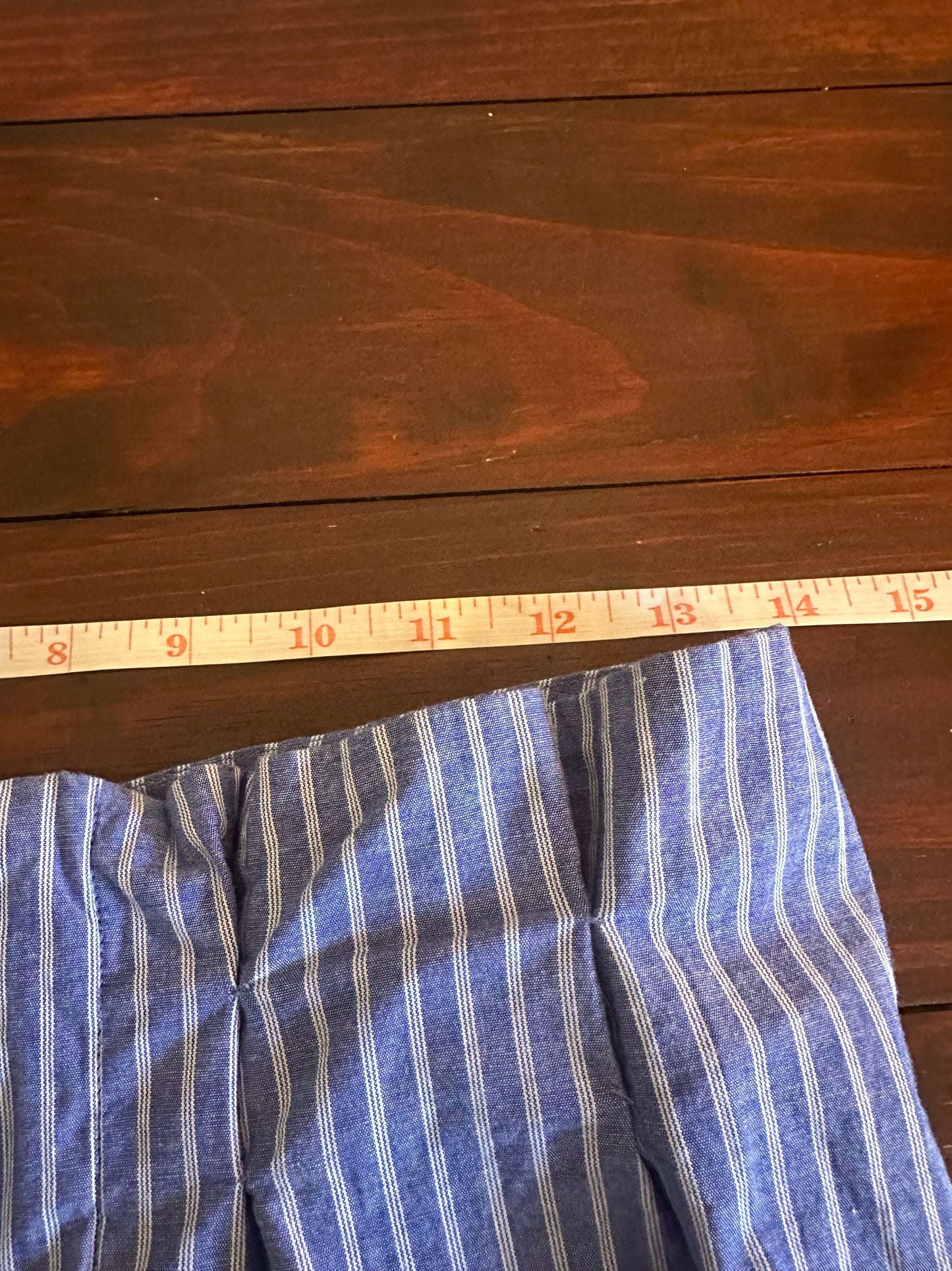 A New Day Blue Striped Wide-Leg Pants Size 10