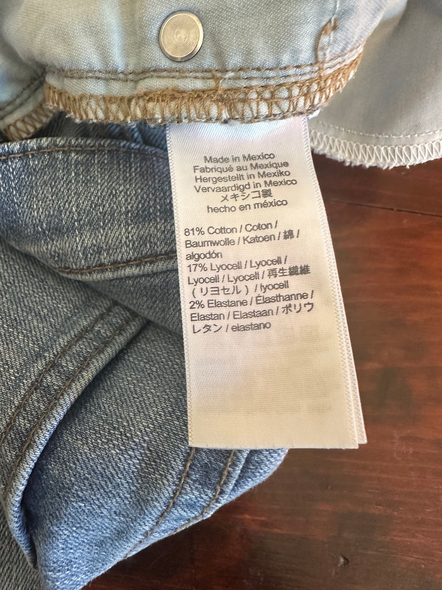 J. Crew Denim Button-Fly High Rise Cutoff Shorts - Size 27