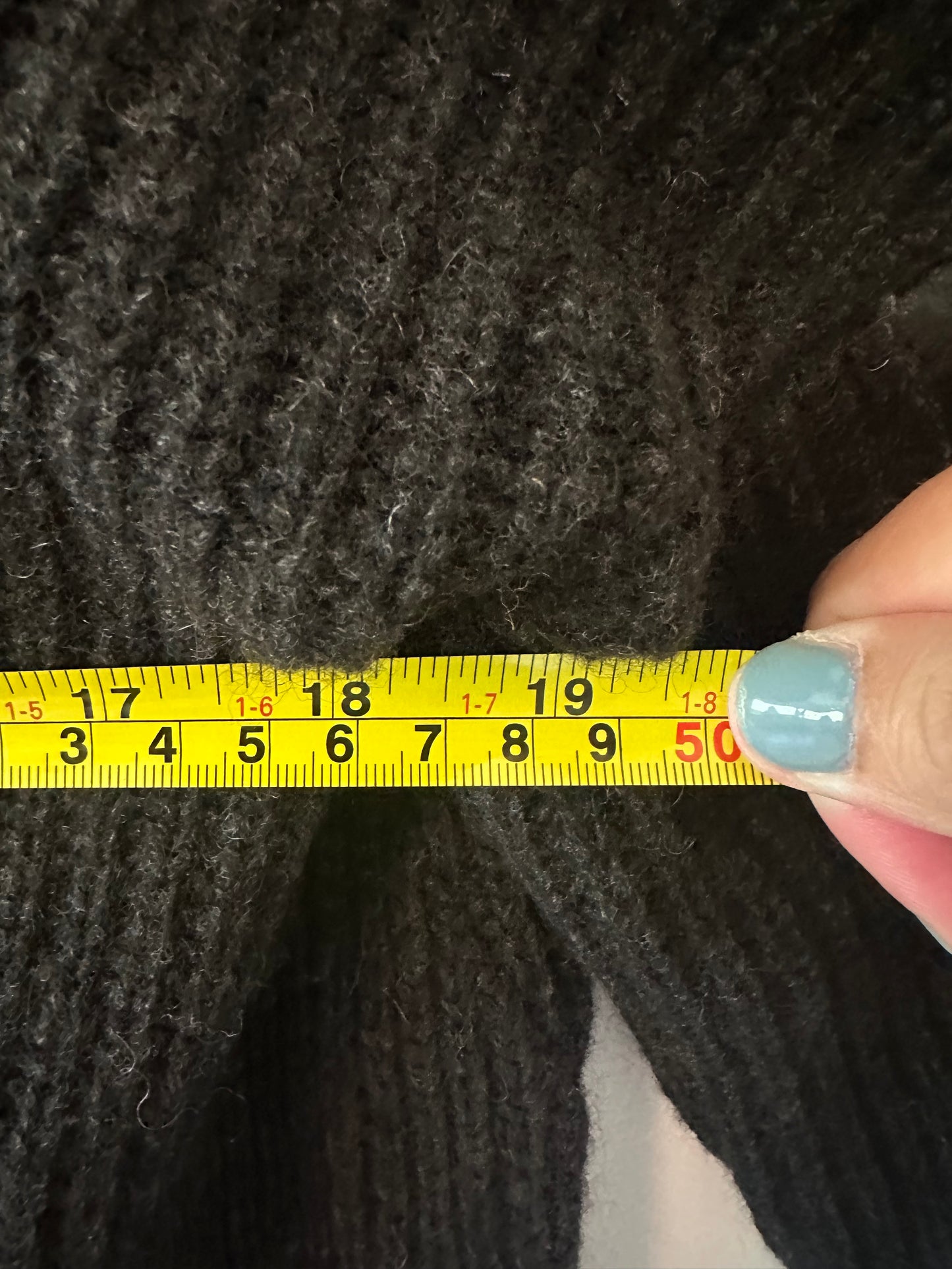 Eileen Fisher Black Wool Cardigan with Leather Details | Size XS