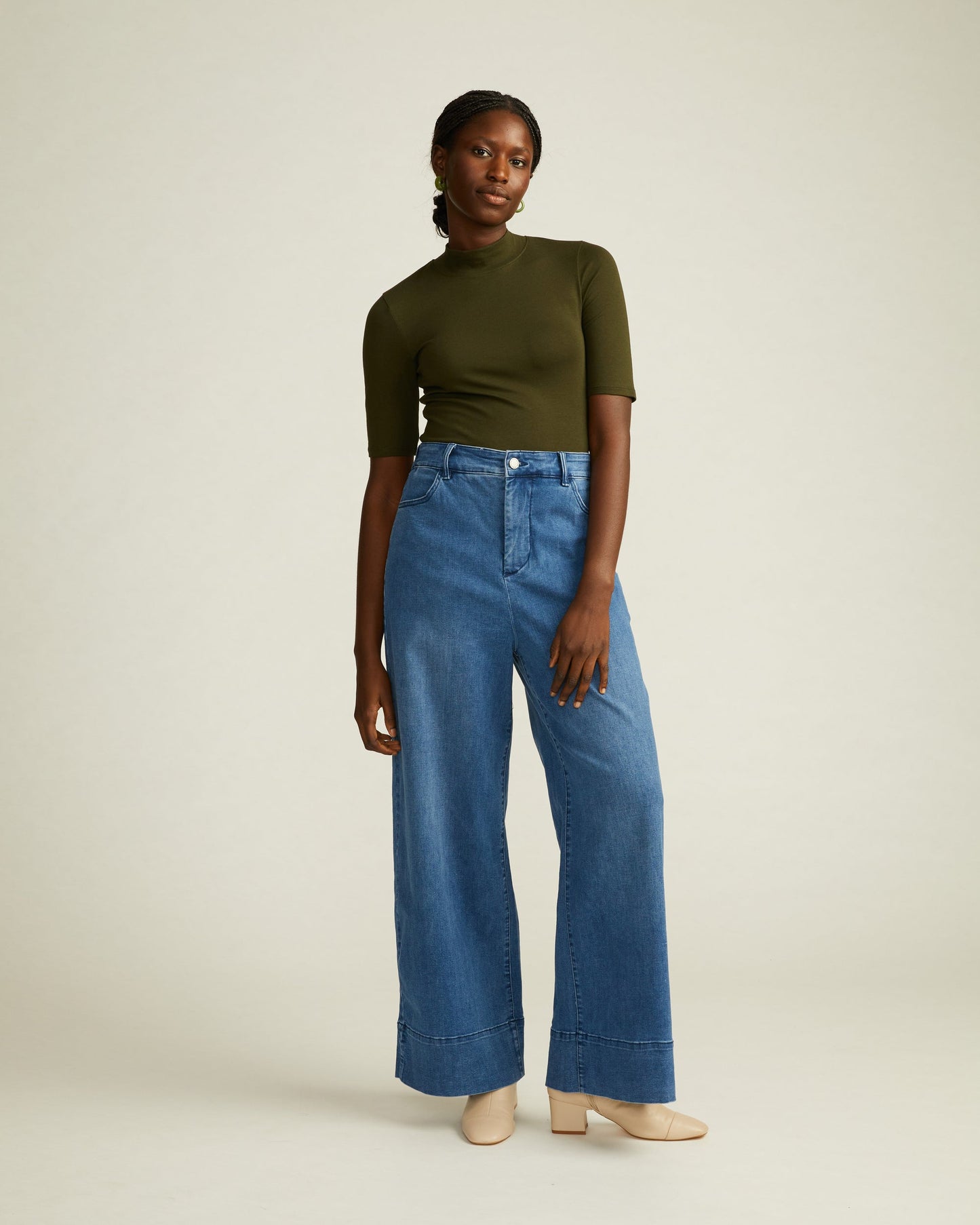 Universal Standard Carrie High Rise Wide Leg Jeans | Size 16