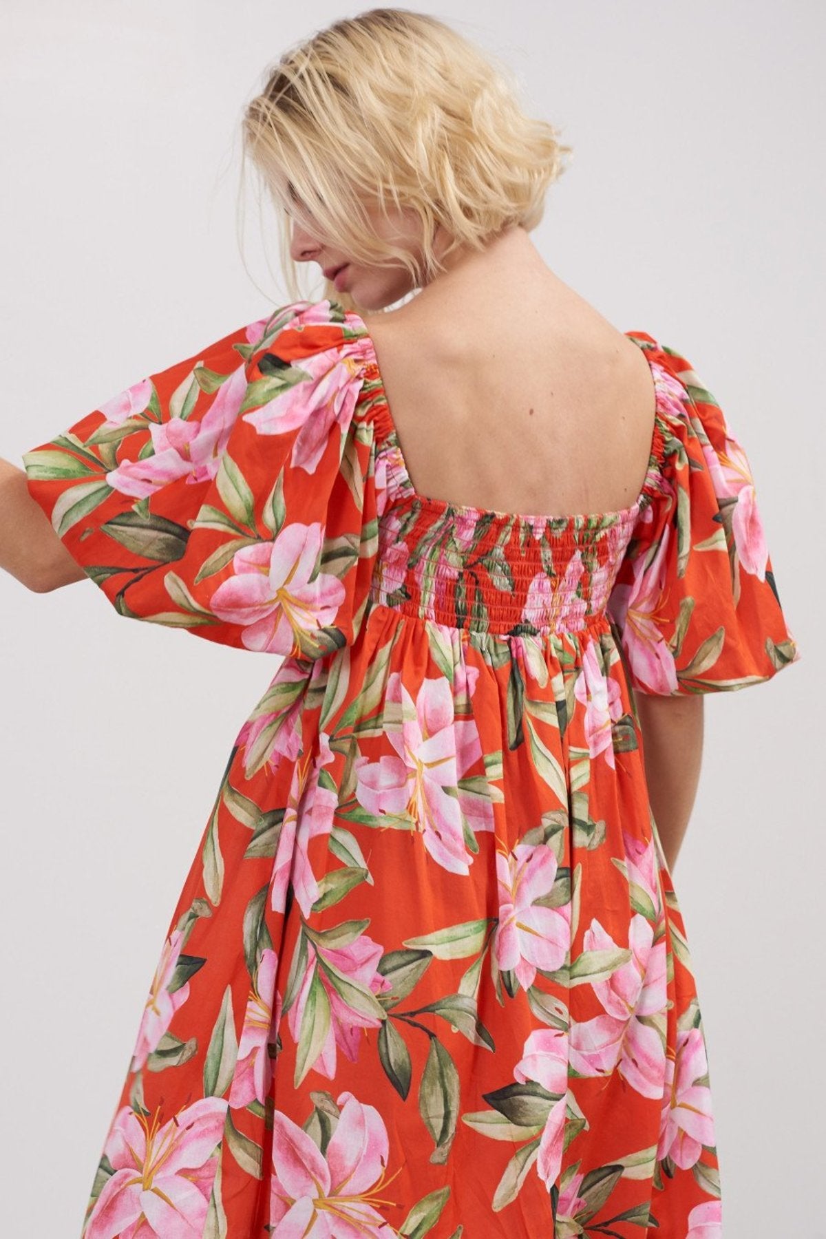 Mara Hoffman Violet Maxi Dress in Lily Floral | Size Medium