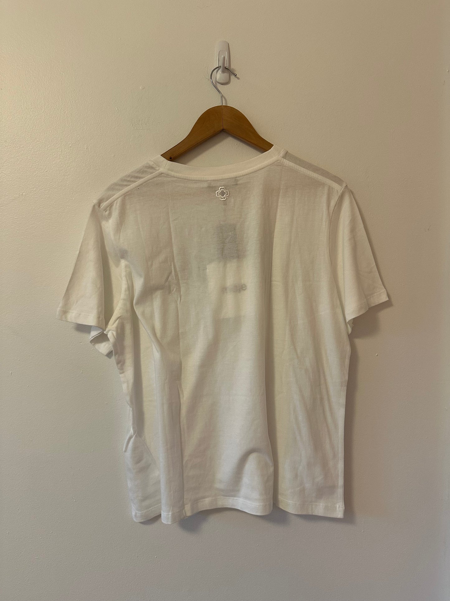 NWT Maje Cotton Short Sleeve Ribbon “Paris” T-Shirt | Size 3 (Large)