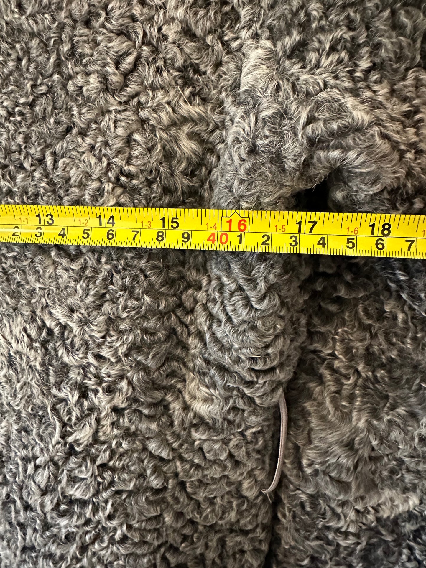 Vintage Gray Lamb and Mink Fur Women's Coat