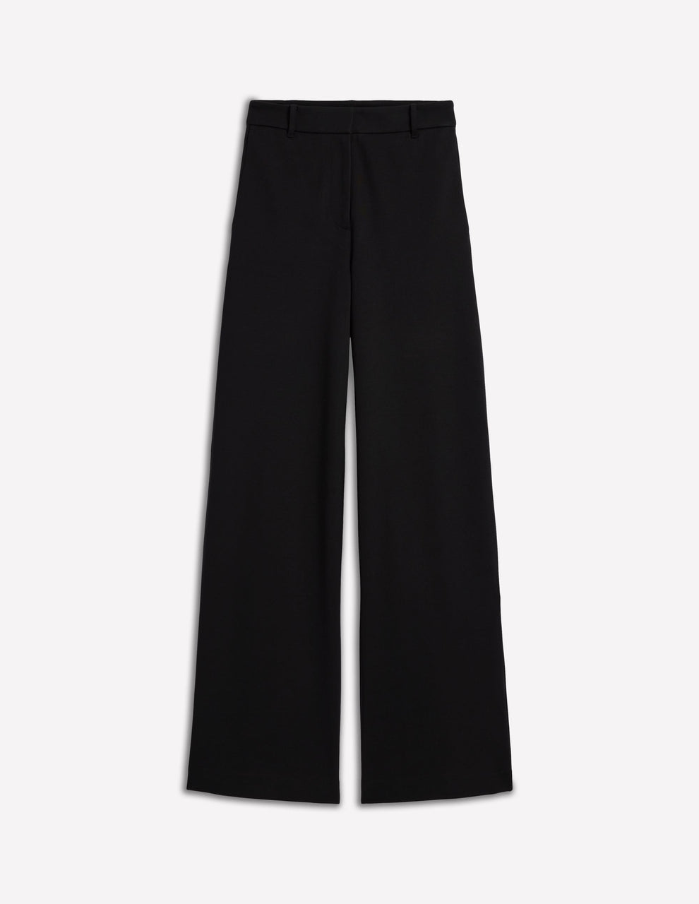 Boden Wide-Leg Ponte Pants in Black | Size 8P