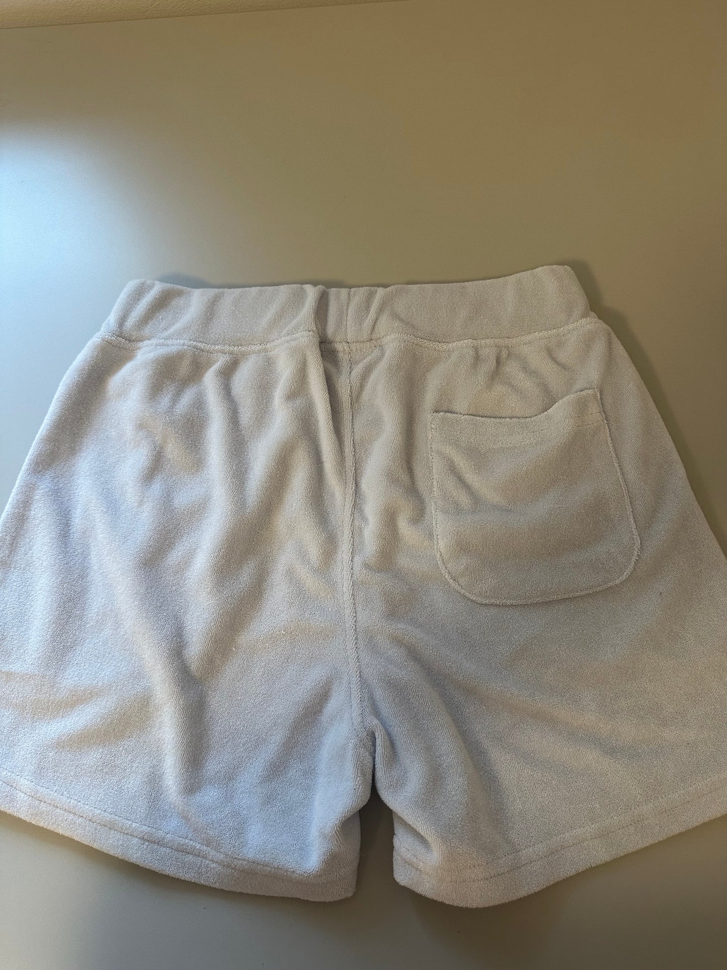 Mono B - Light Blue Terrycloth Polo and Shorts Set | Size Small