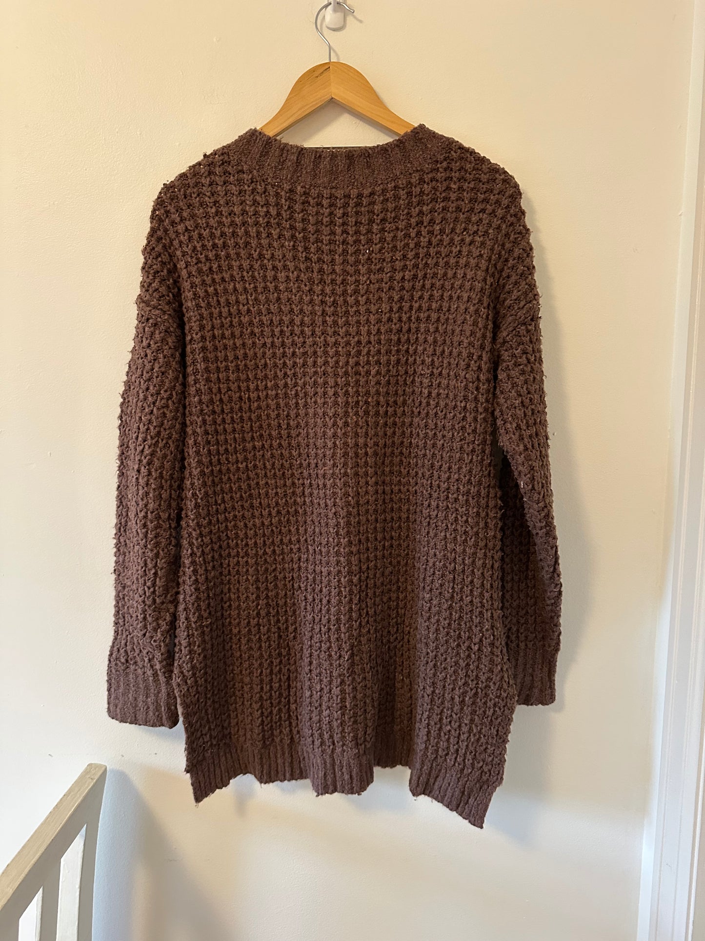 Free People Whistle Thermal Henley Long Sleeve Top - Size XS