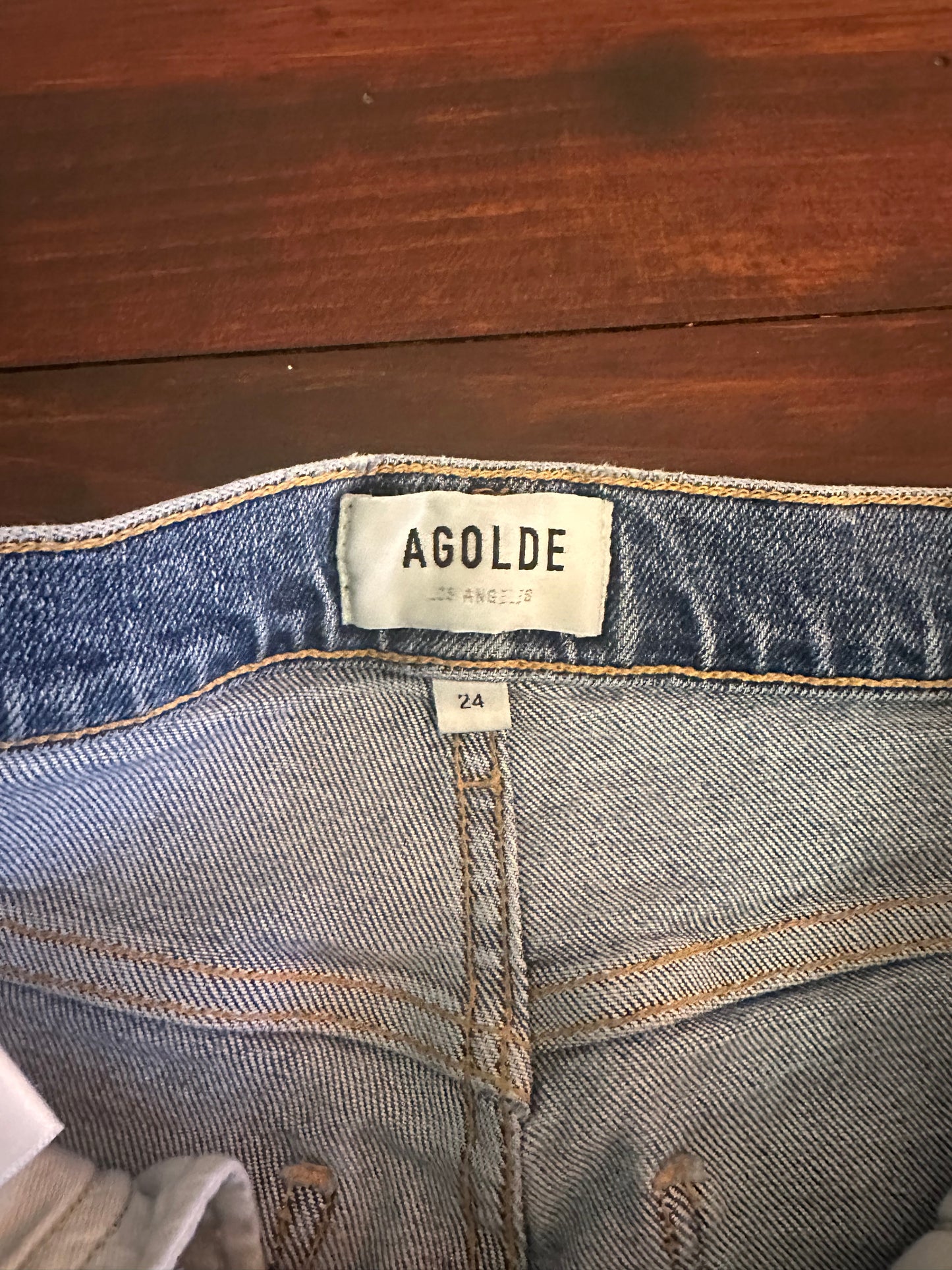 Agolde Pinch Waist Ultra High Rise Skinny Blue Jeans - Size 24