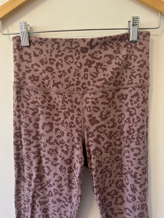 Athleta Elation High rise Pink and Brown Patterned Leggings | Size XS