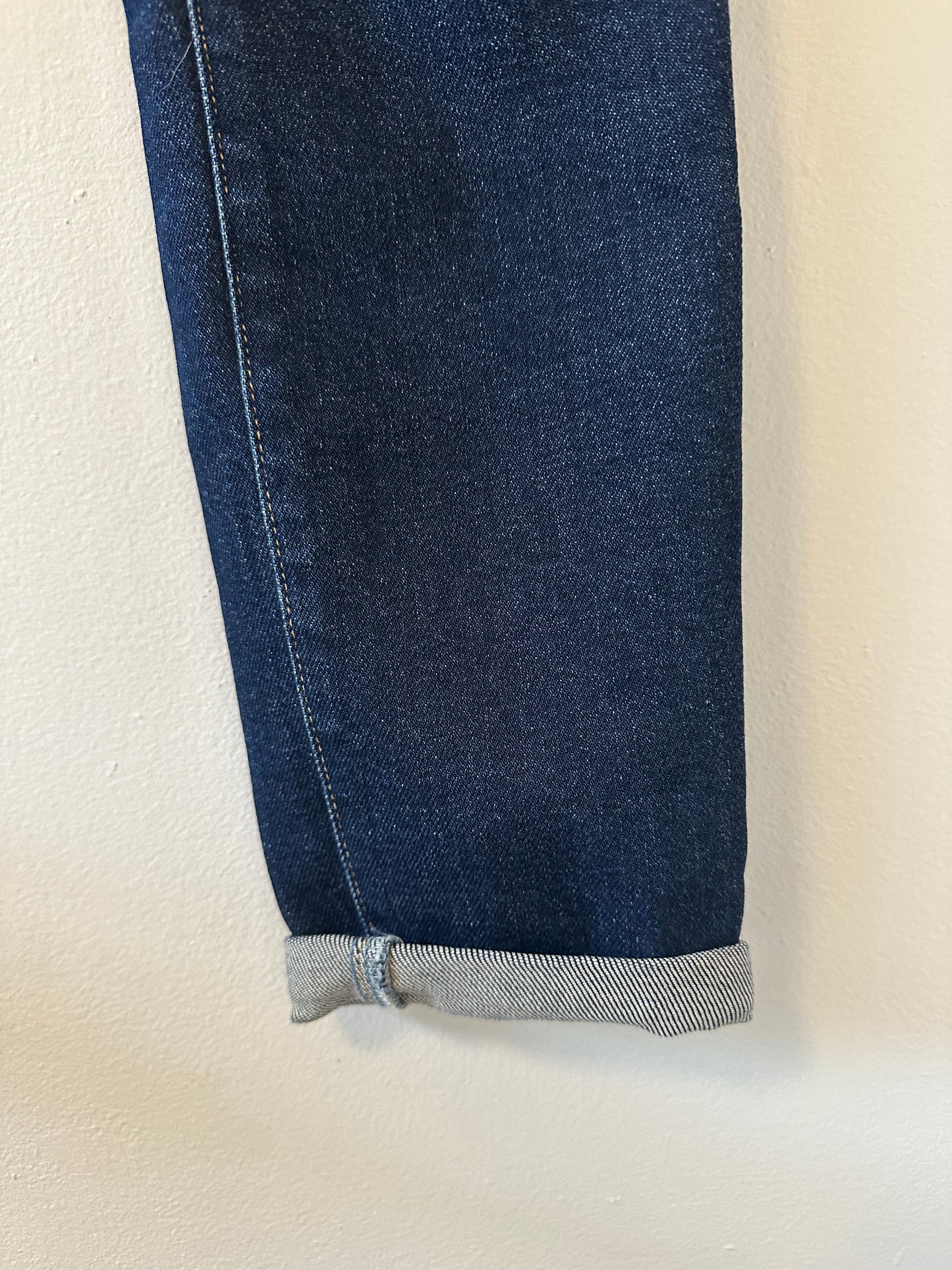 Agolde 90s Pinch Waist Ultra High Rise Dark Blue Jeans - Size 24