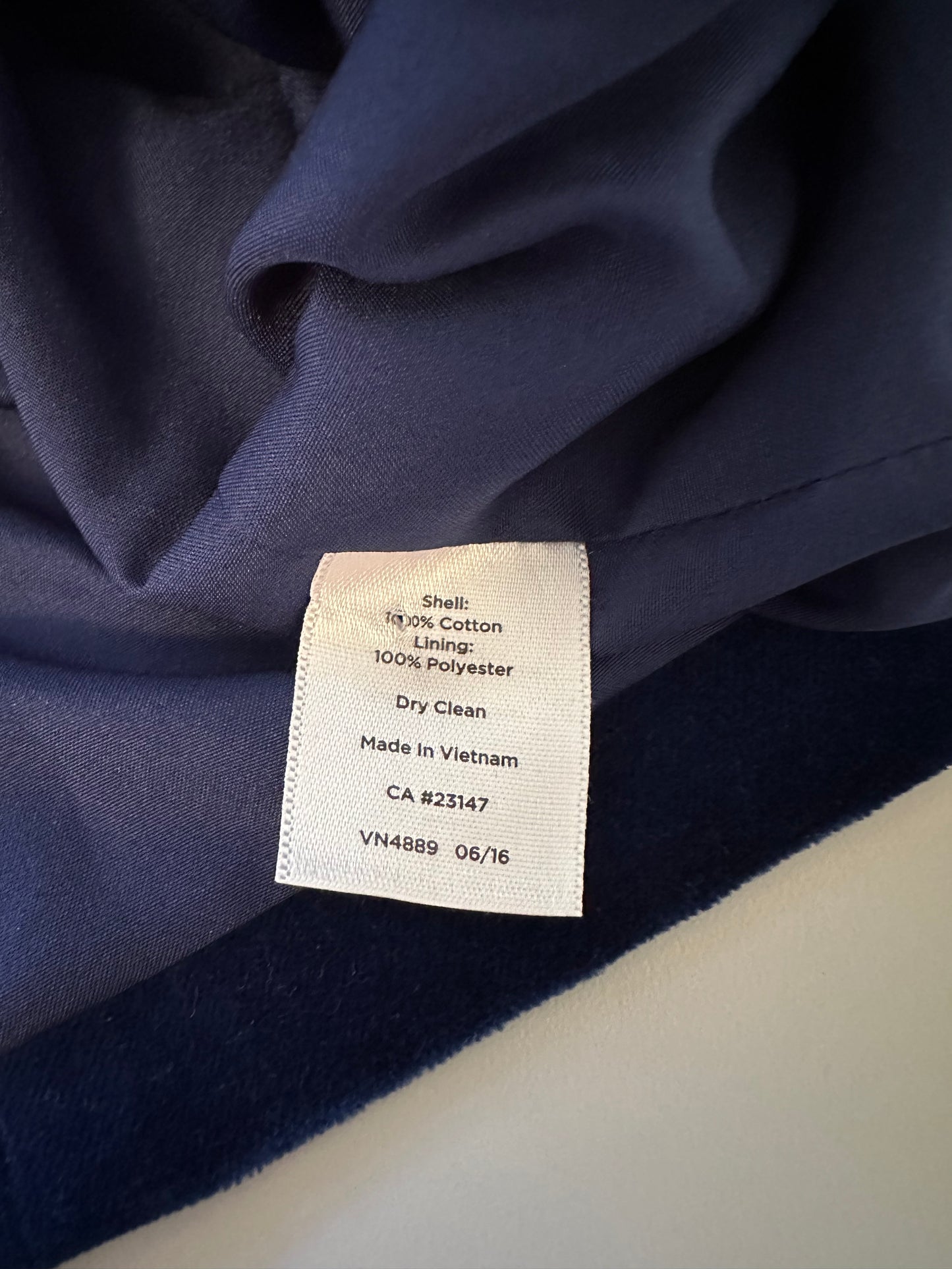 Talbots Modern Velveteen Midnight Blue Velvet Blazer | Size 16