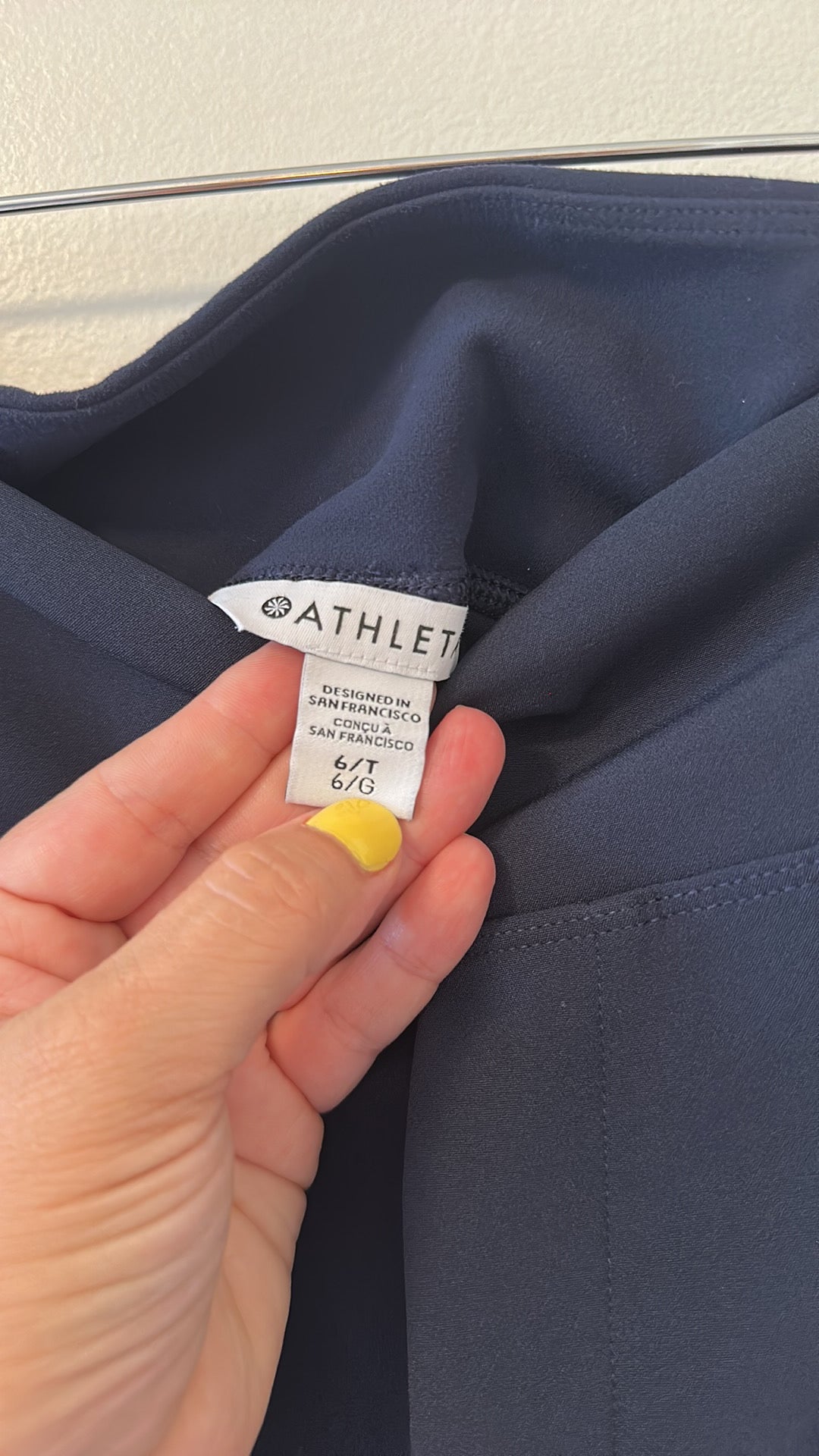 Athleta Endless High Rise Pants in Navy - Size 6 Tall