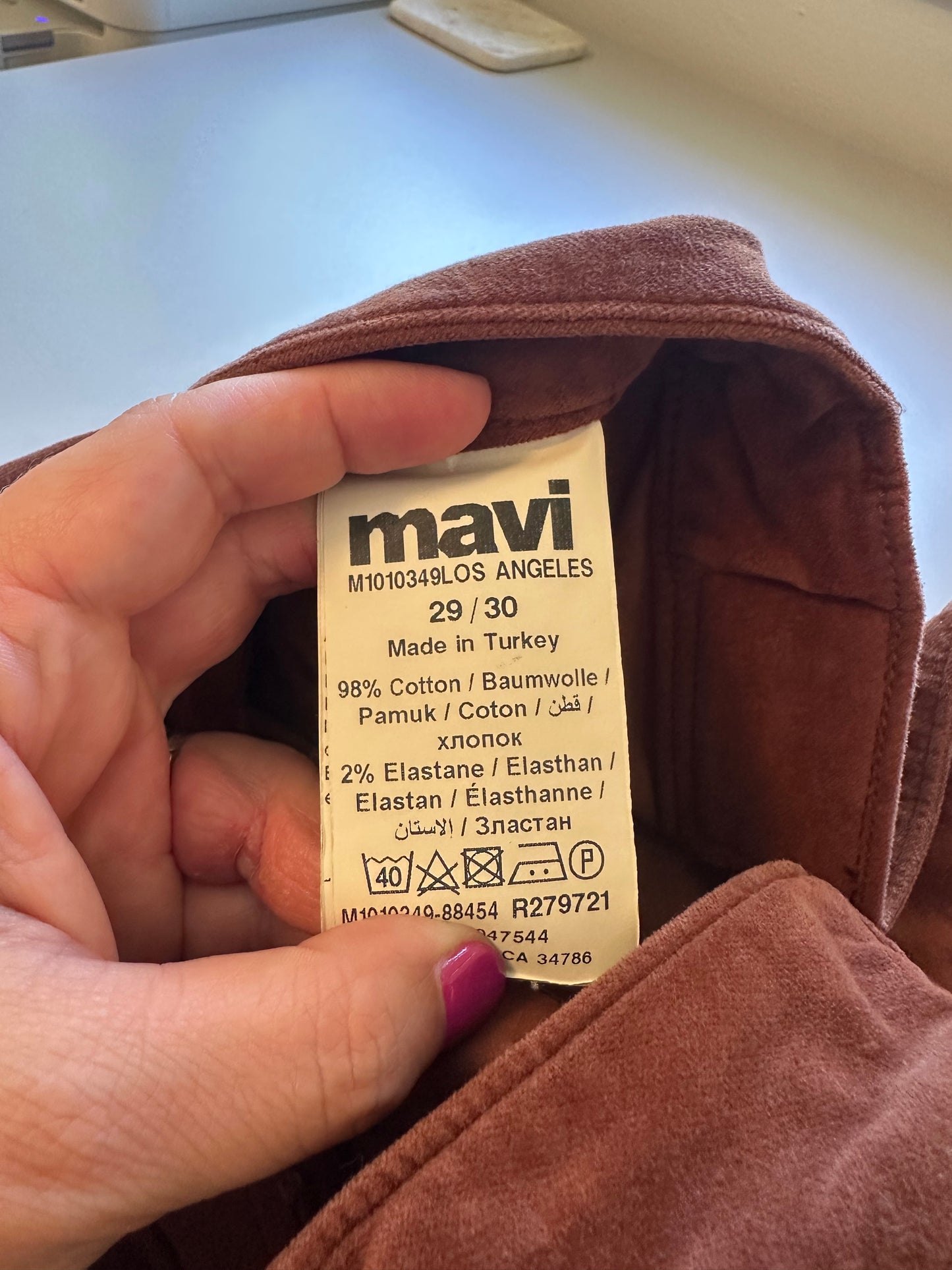 Mavi - Brown Velvet Rust High-Rise 70s Bootcut Flare Pants | Size 30