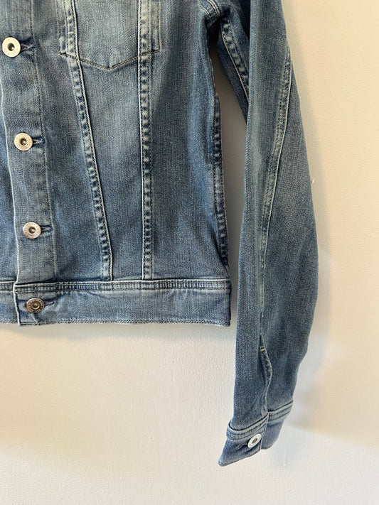 NWT Ag Adriano Goldschmied Robyn Light Blue Denim Jacket | Size Small