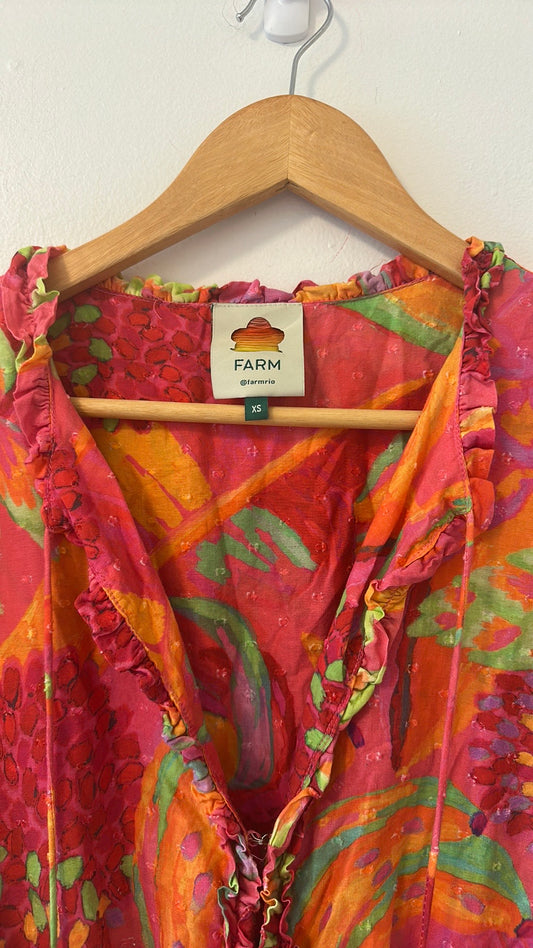 FARM Rio New Fruit Brush Mini Dress Size XS