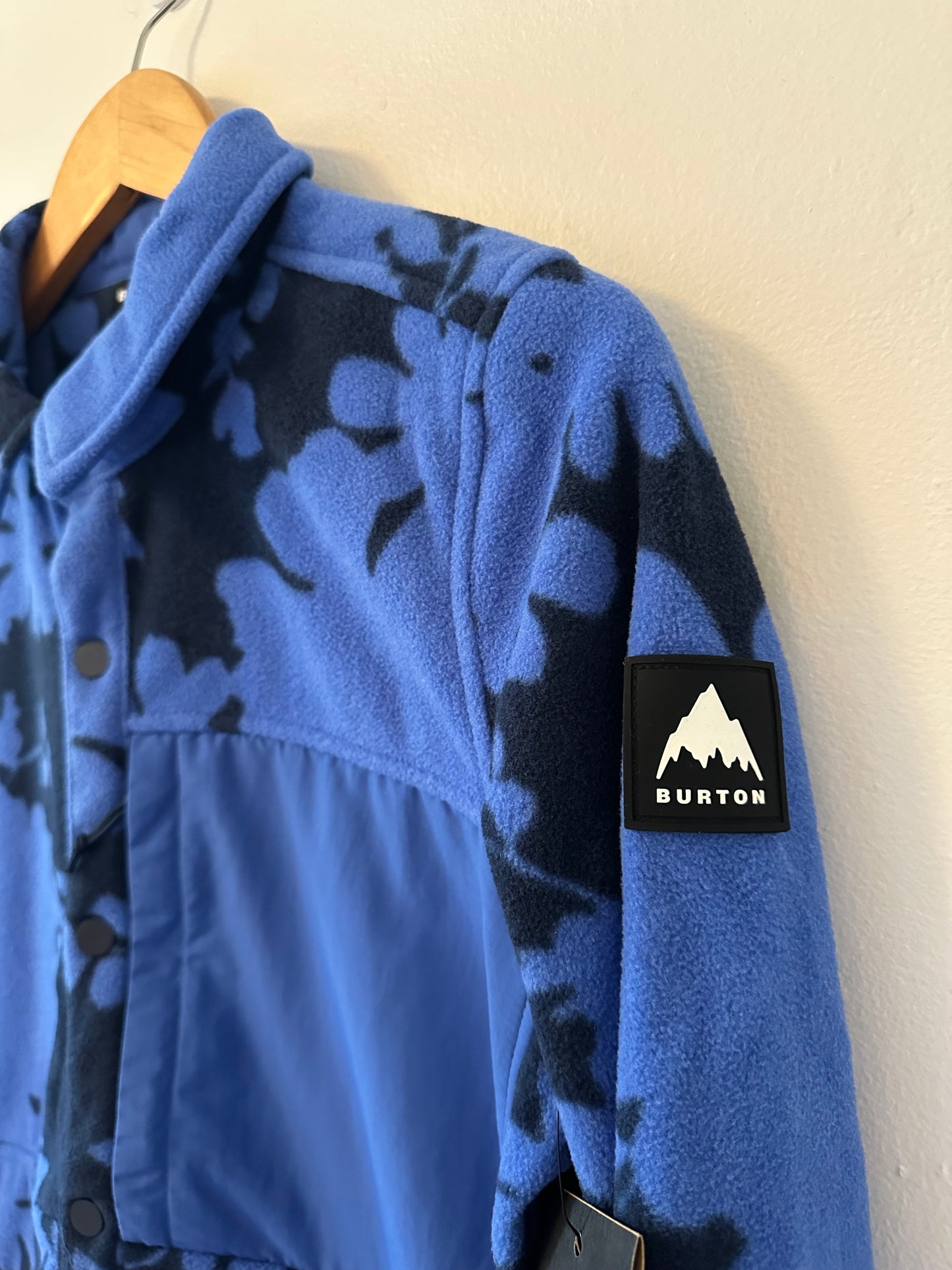 Burton Hearth Snap-Up Fleece Jacket in Elderberry | Size Small
