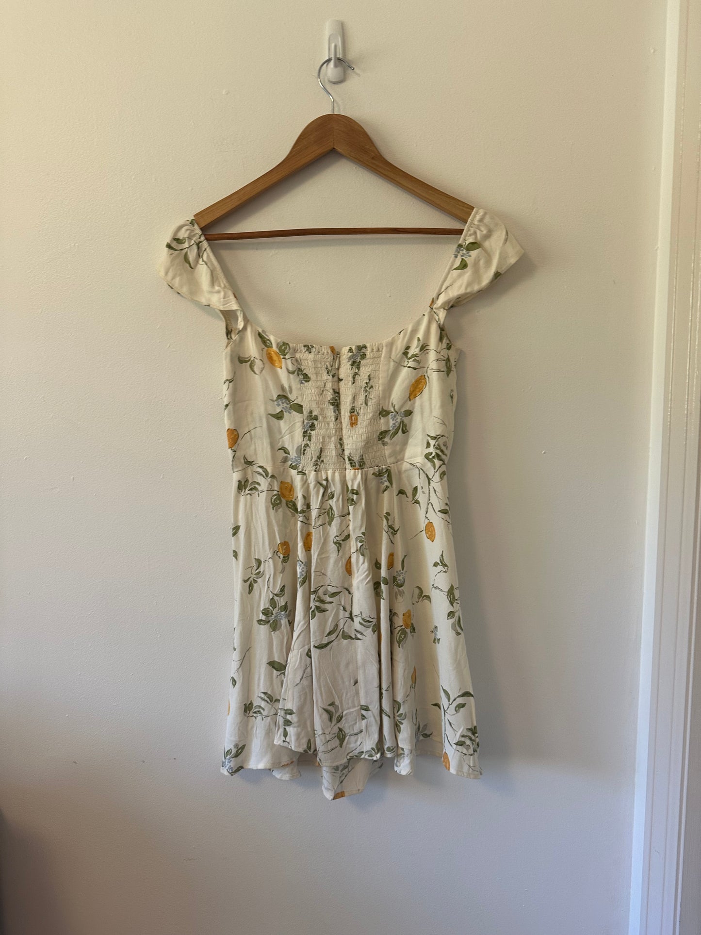 Reformation Tanis Mini Dress in Citron | Size 4
