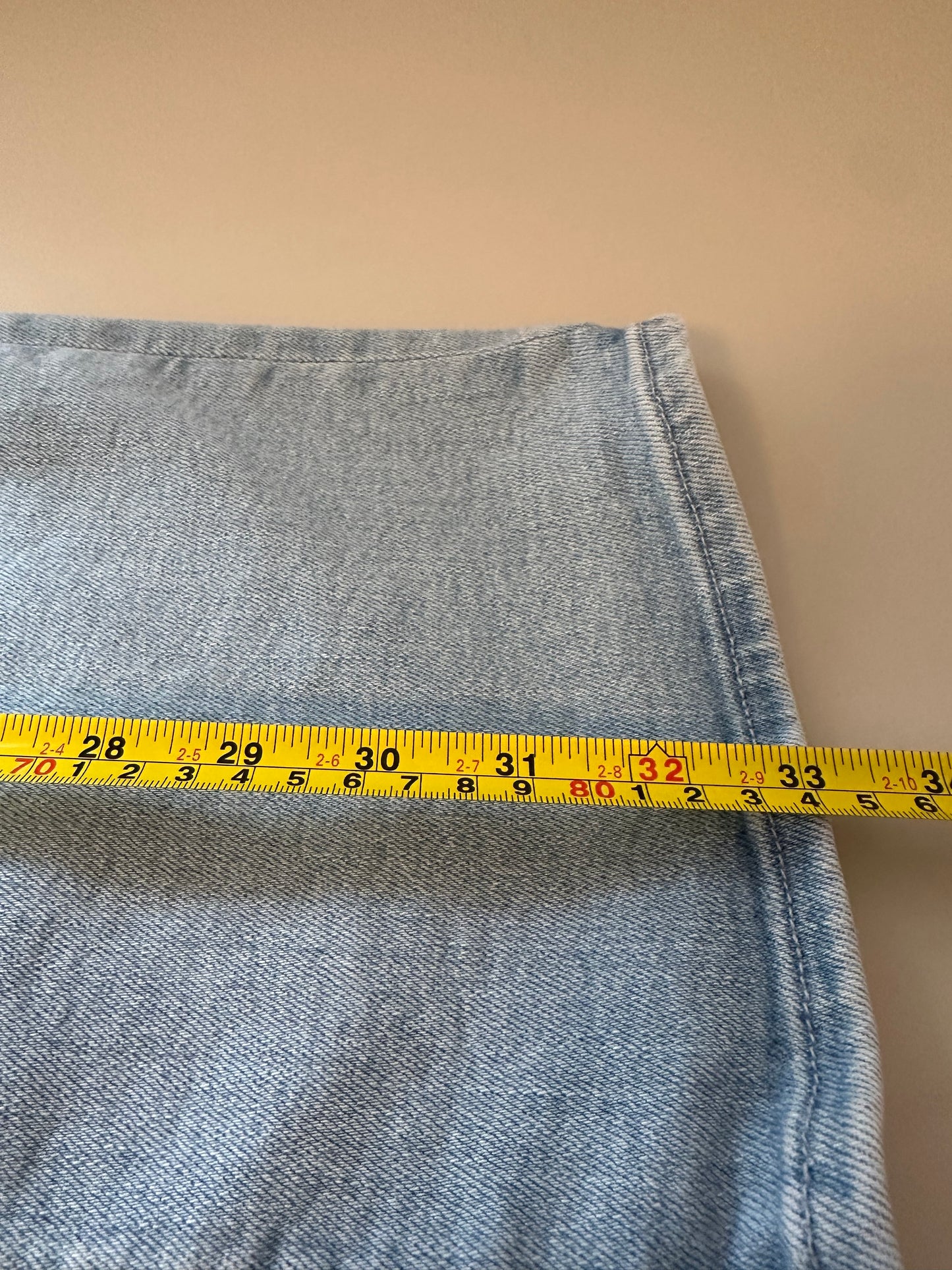 MOTHER The Pencil Pusher Stretch Denim Skirt in Limited Edition | Size 26