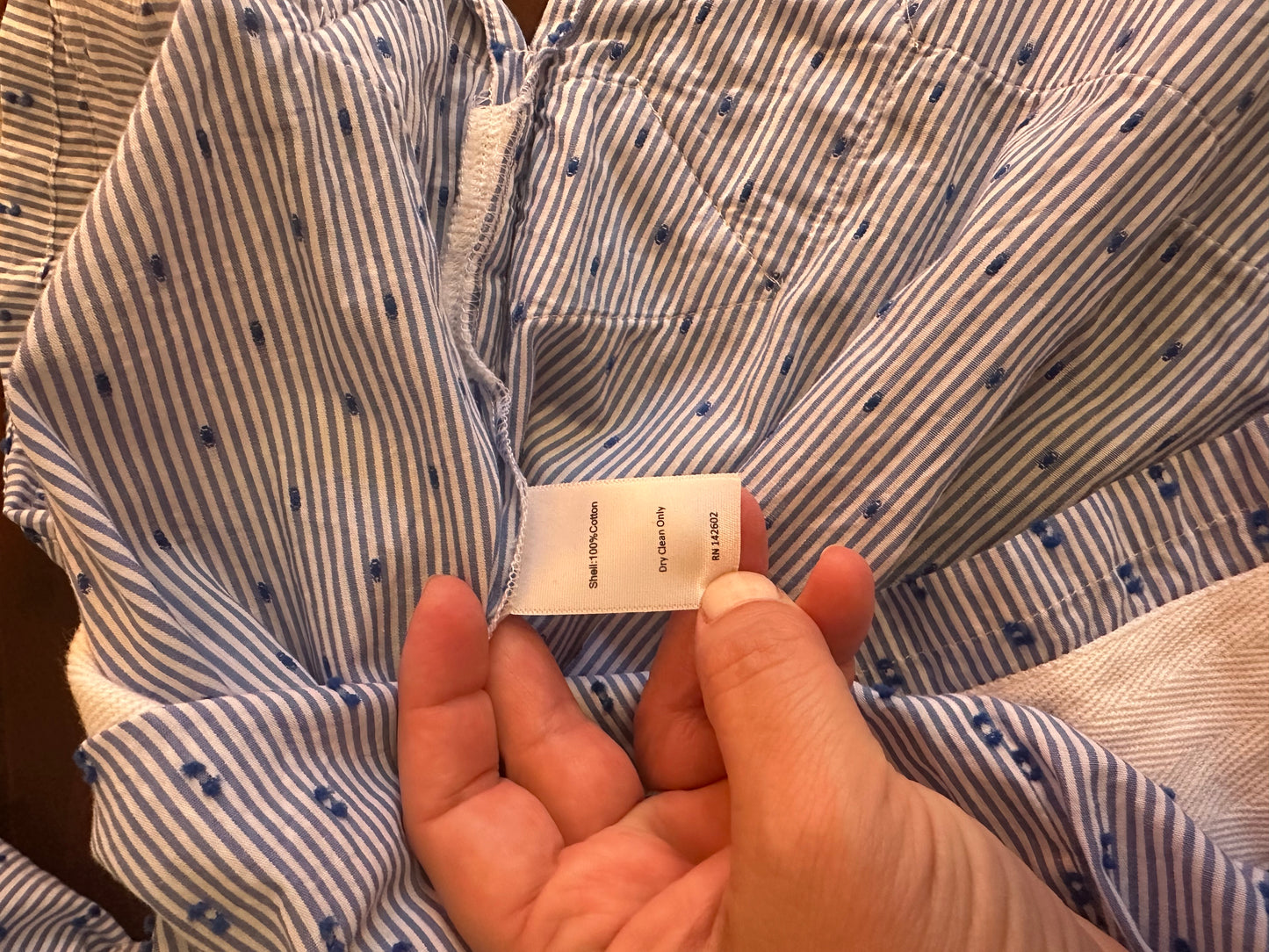 Sail to Sable Blue and White Sleeveless Dress Size Medium