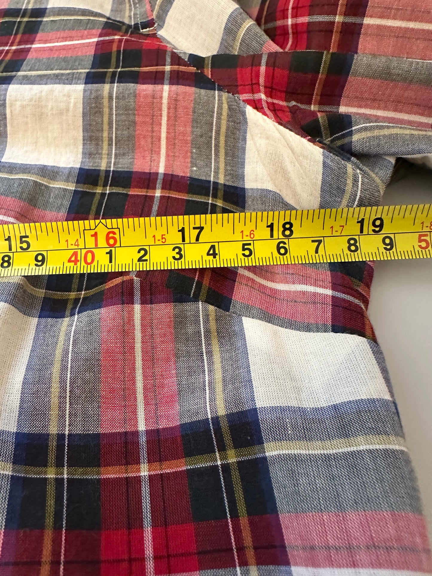 J. Crew Tartan Plaid Ruffle Button Down Shirt | Size Small