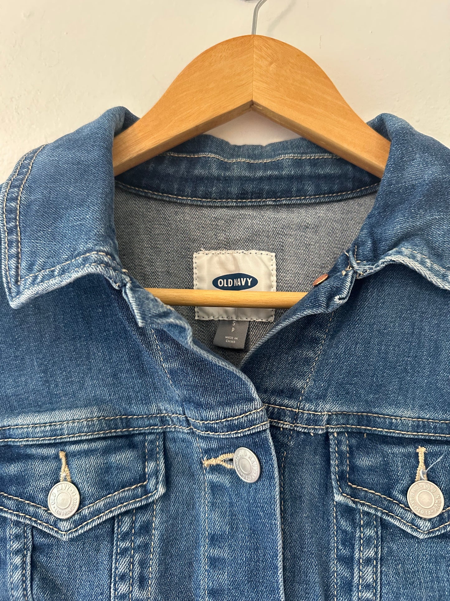 Old Navy Classic Blue Denim Jacket - Size Small