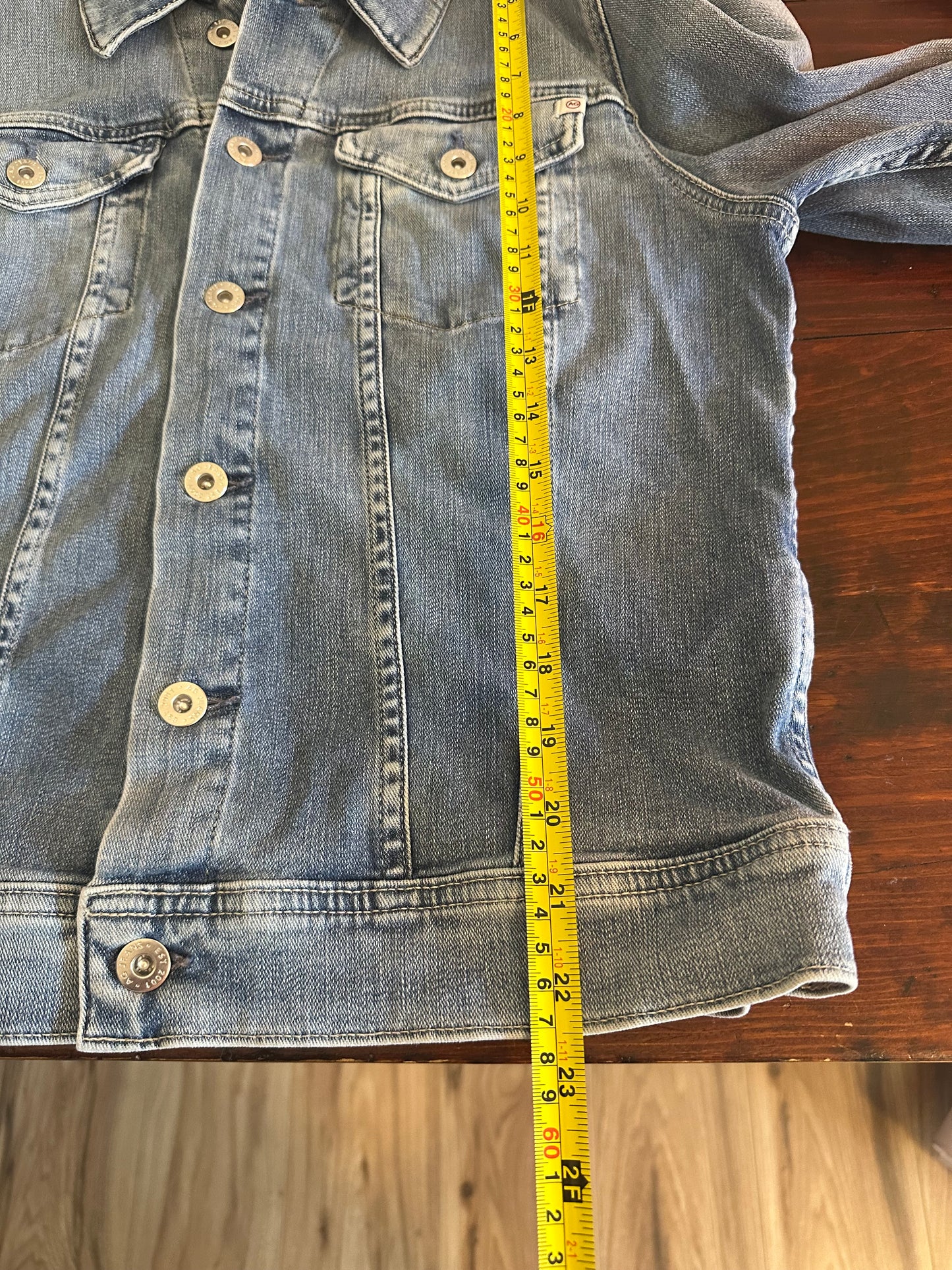 AG Jeans Robyn Blue Denim Jacket - Size Large