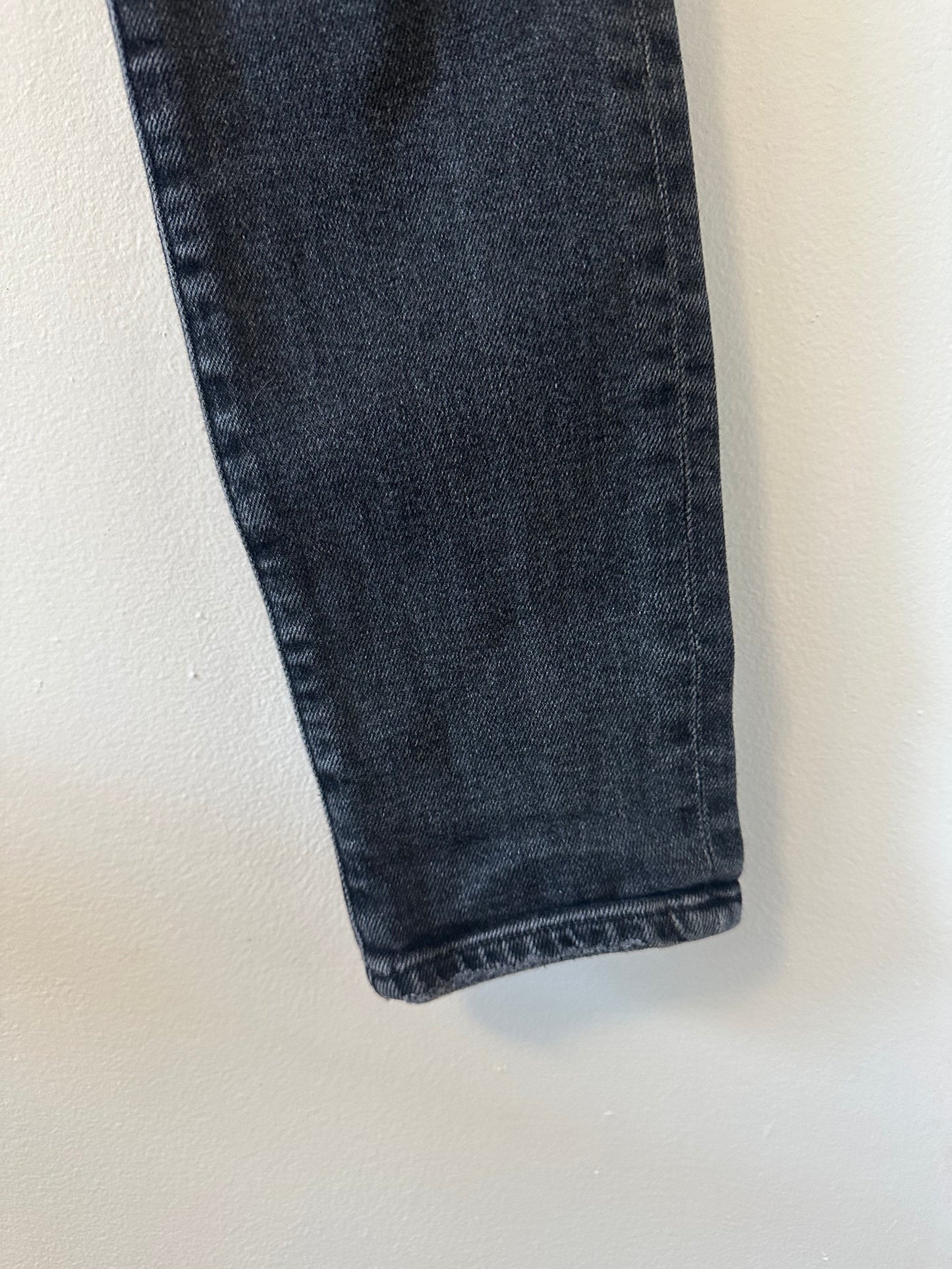 Agolde High Rise Black Pinch Waist Skinny Jeans - Size 24